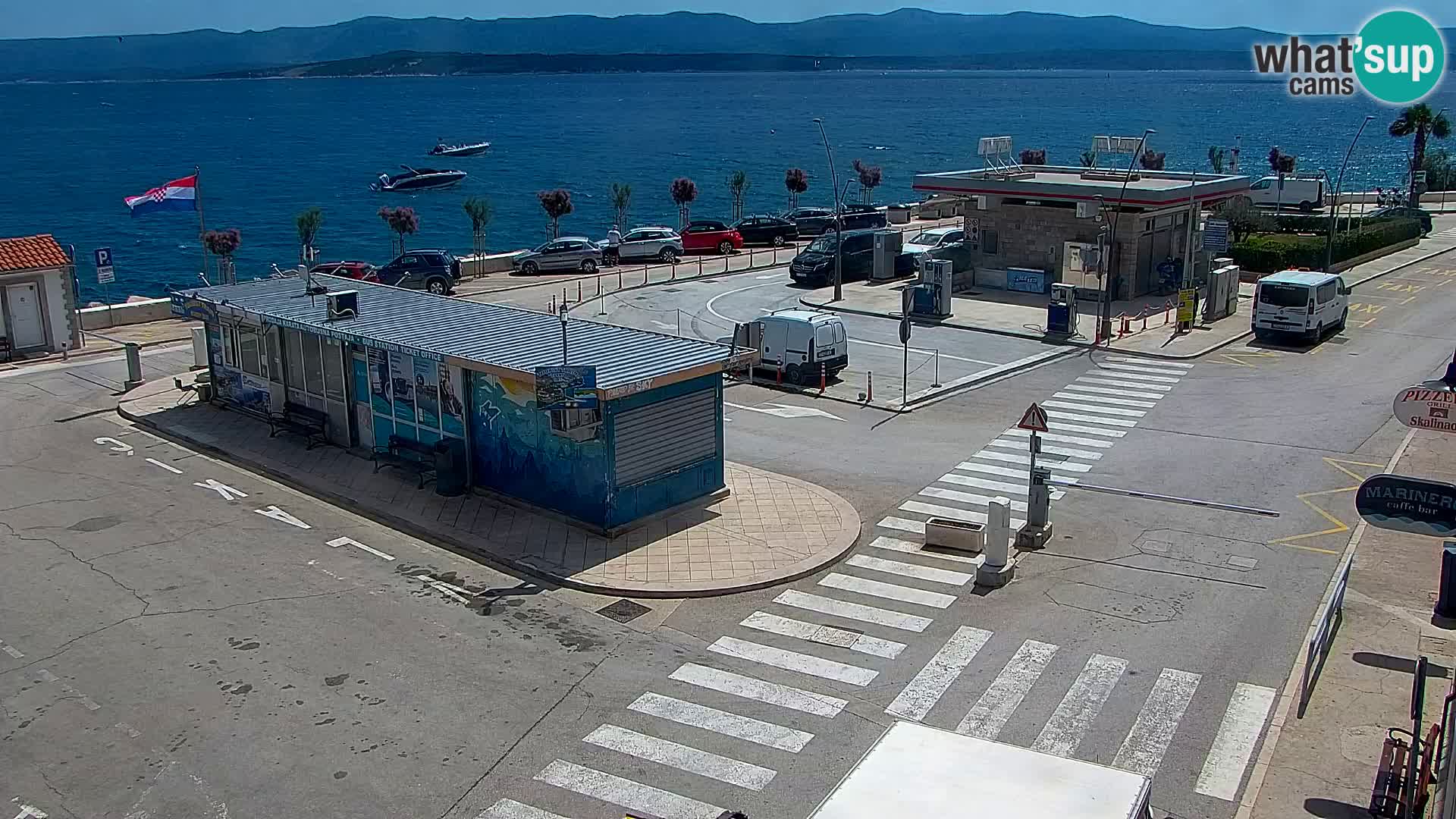 Webcam Bol Centre-Ville & Marina – Vue en direct depuis Bol, île de Brač