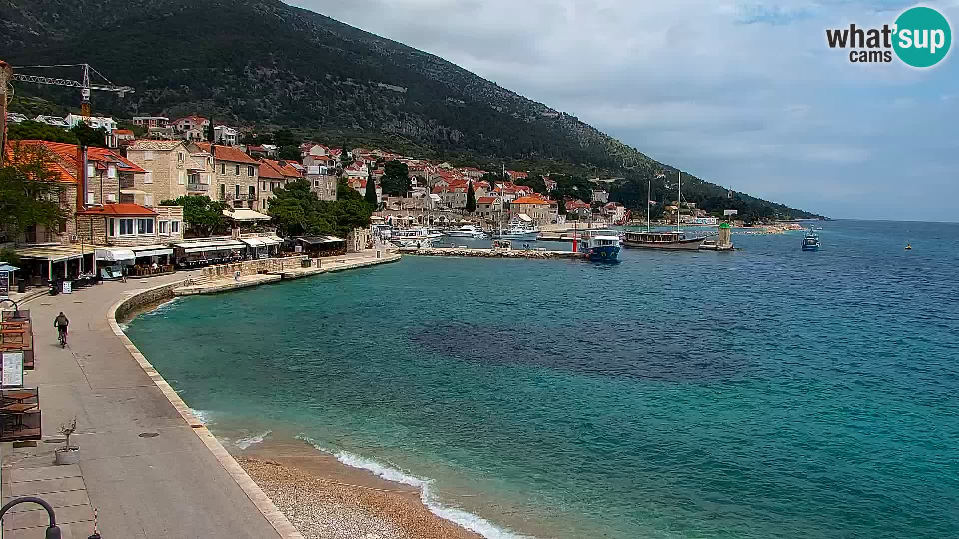 Webcam Bol Hafen & Ortszentrum – Liveblick aus Bol auf der Insel Brač