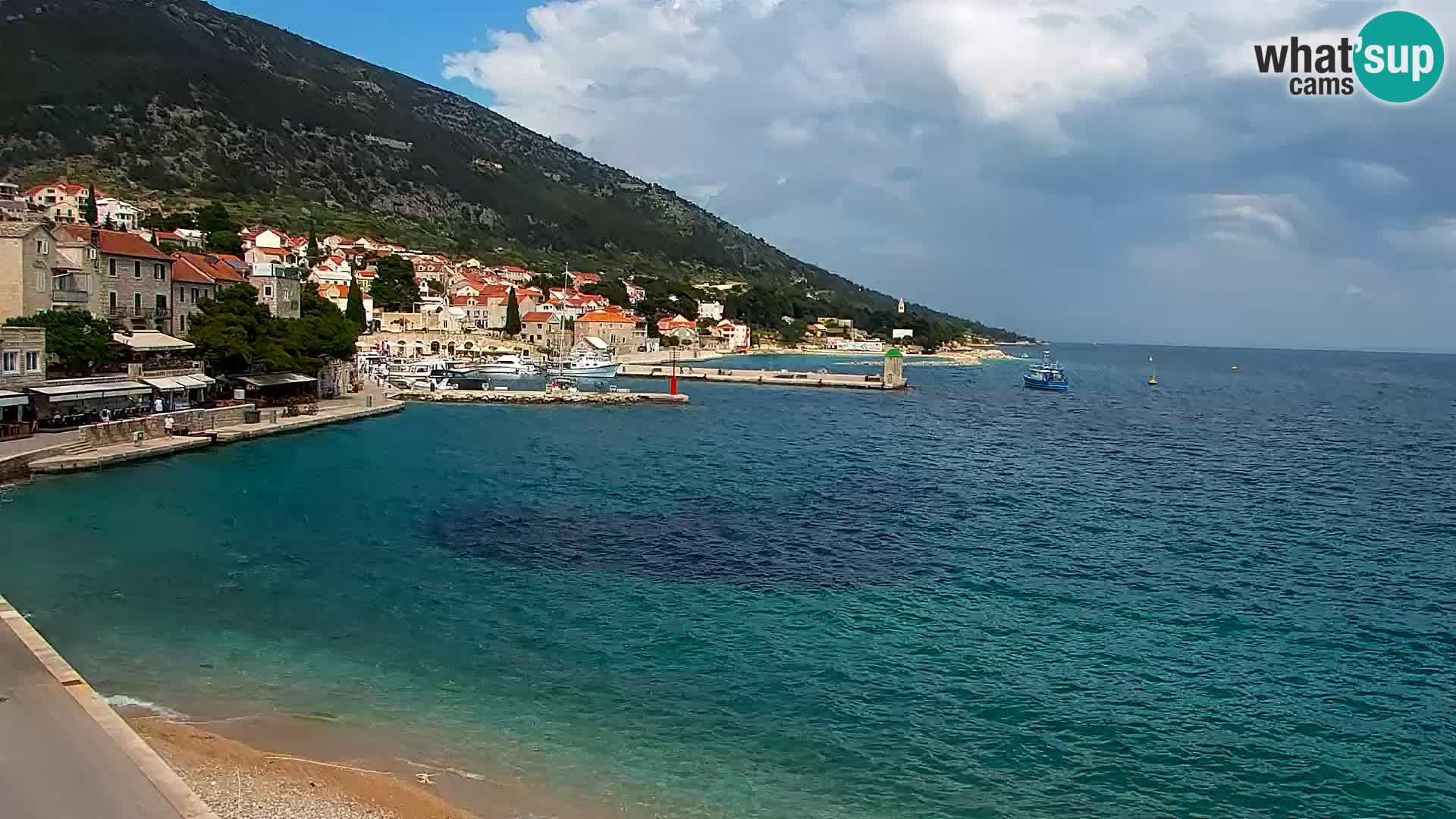 Webcam Bol Centre-Ville & Marina – Vue en direct depuis Bol, île de Brač