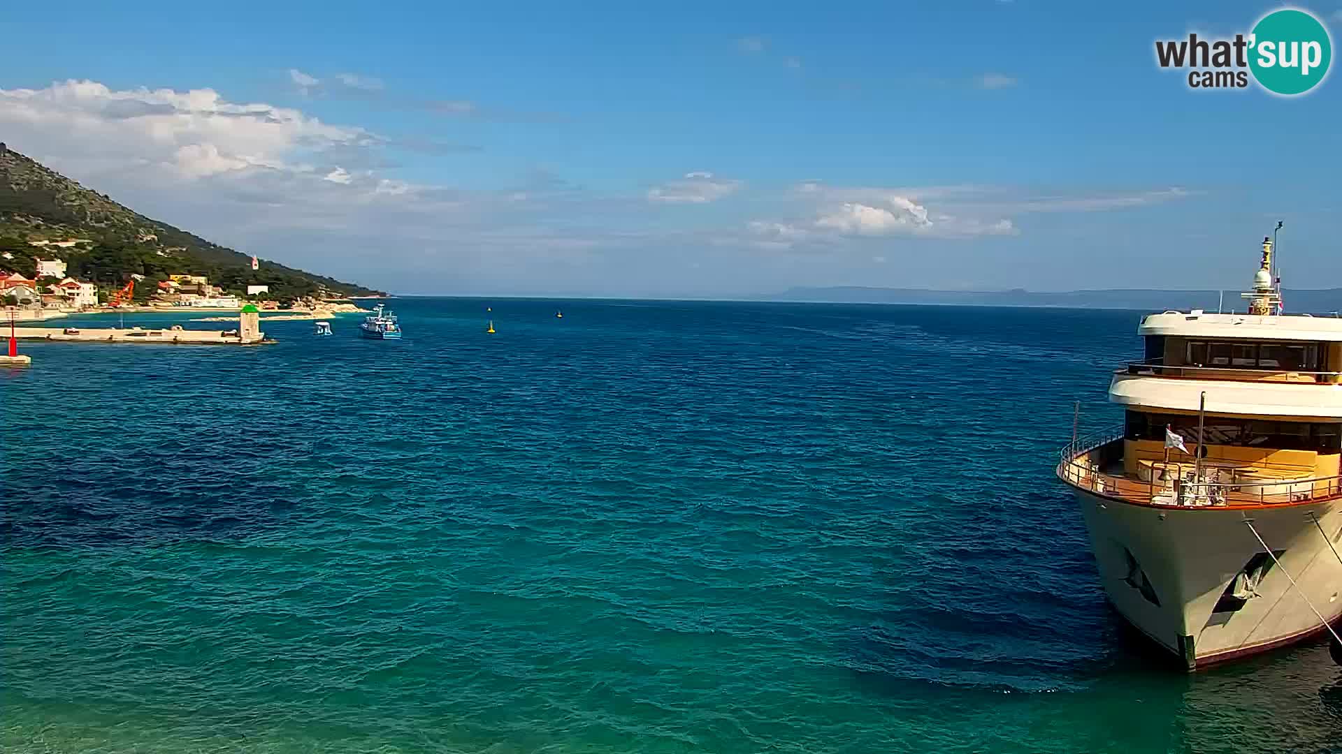 Webcam Bol Centre-Ville & Marina – Vue en direct depuis Bol, île de Brač