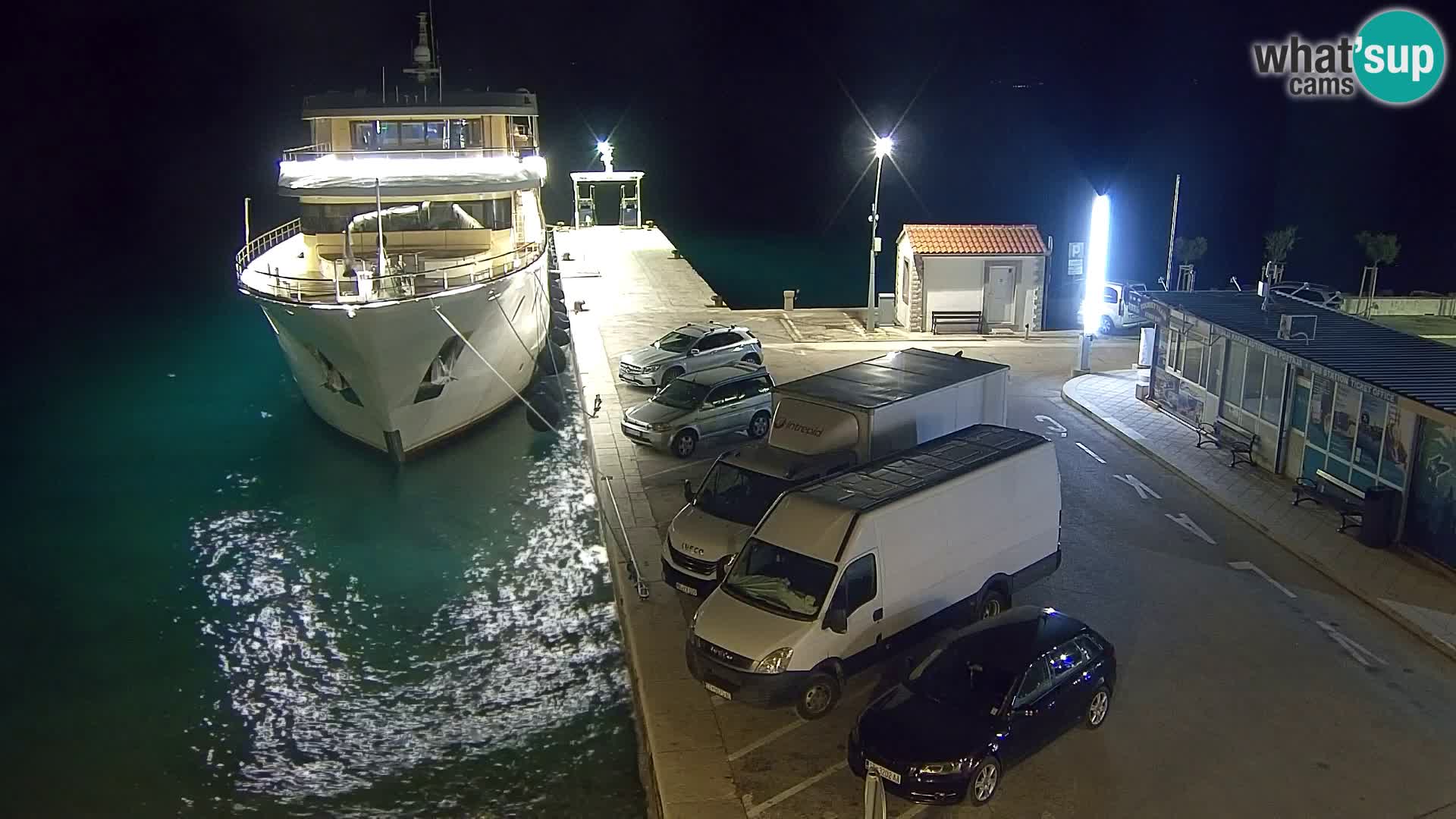 Webcam Bol Centro e Marina – Vista live dal porto di Bol
