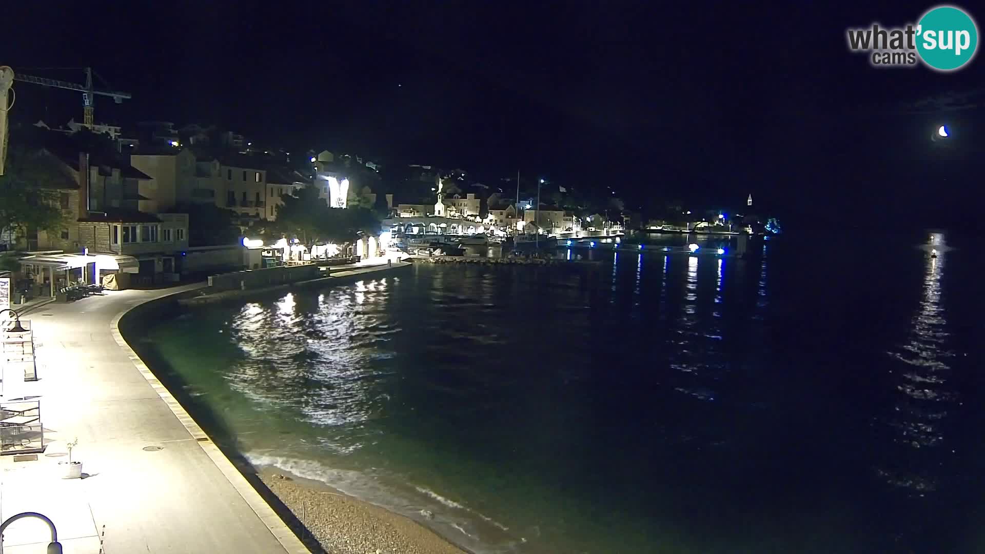 Webcam Bol centre-ville & marina – Vue en direct depuis Bol, île de Brač