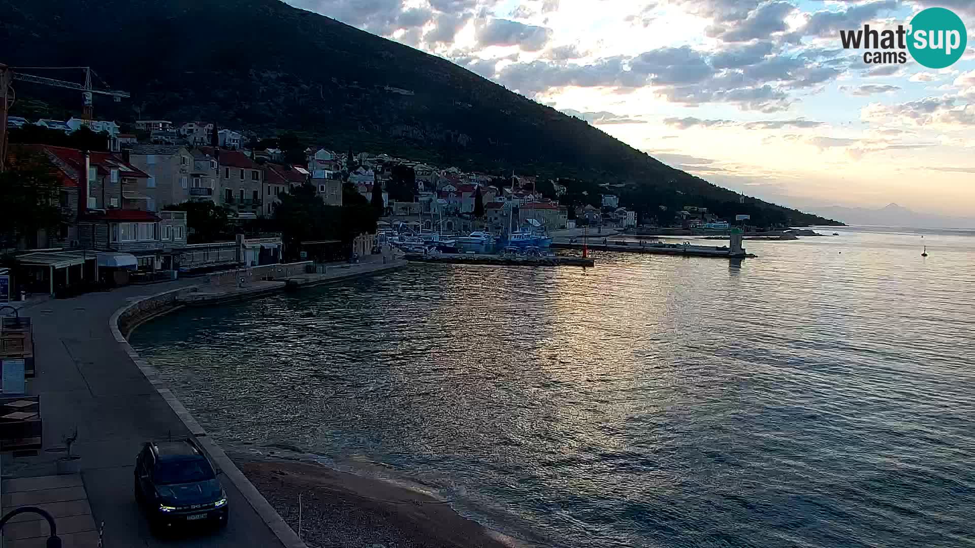 Webcam Bol centre-ville & marina – Vue en direct depuis Bol, île de Brač