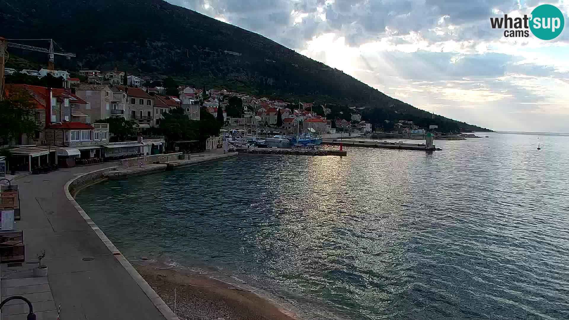 Webcam Bol Centre-Ville & Marina – Vue en direct depuis Bol, île de Brač