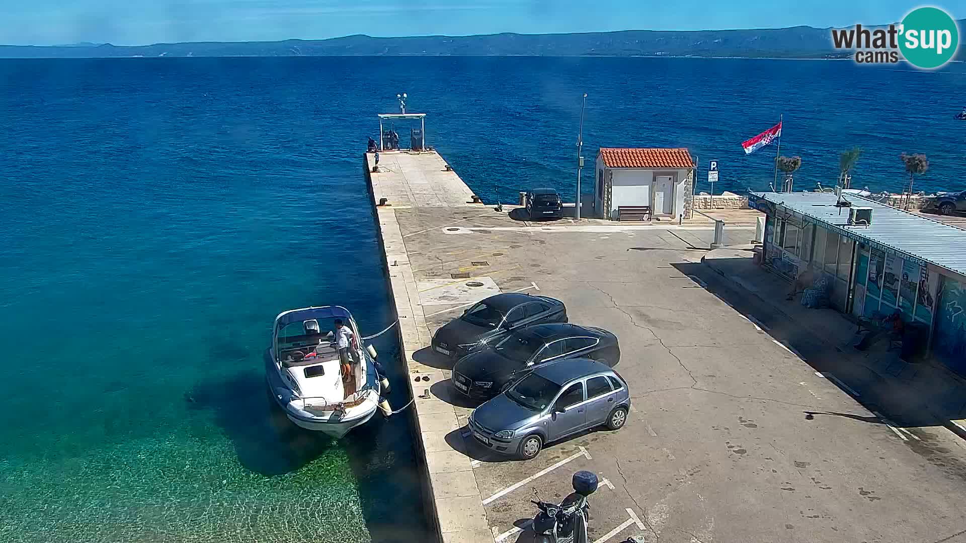 Webcam Bol centre-ville & marina – Vue en direct depuis Bol, île de Brač