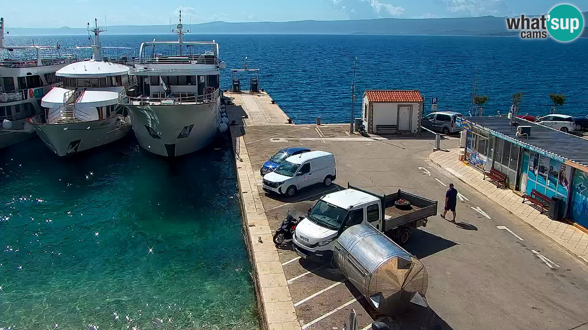 Webcam Bol Centre-Ville & Marina – Vue en direct depuis Bol, île de Brač