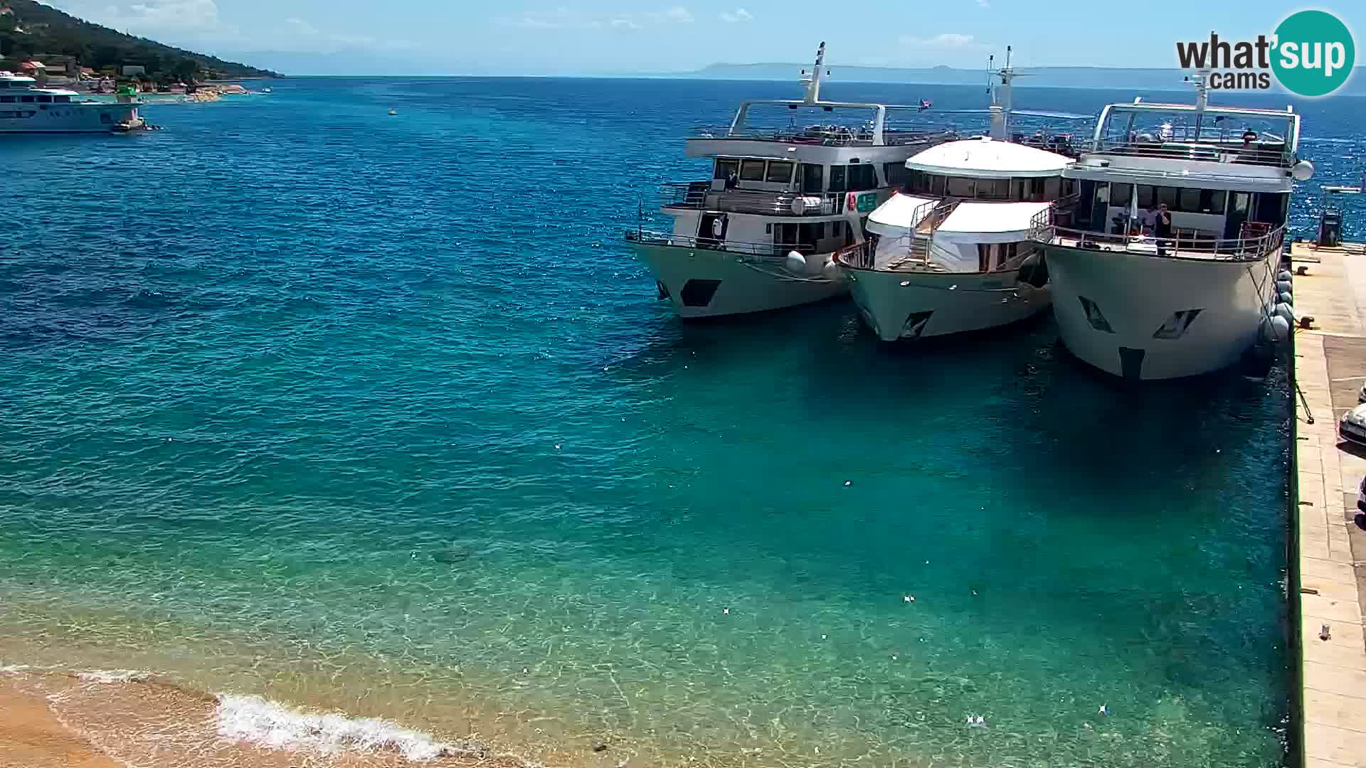 Webcam Bol centre-ville & marina – Vue en direct depuis Bol, île de Brač