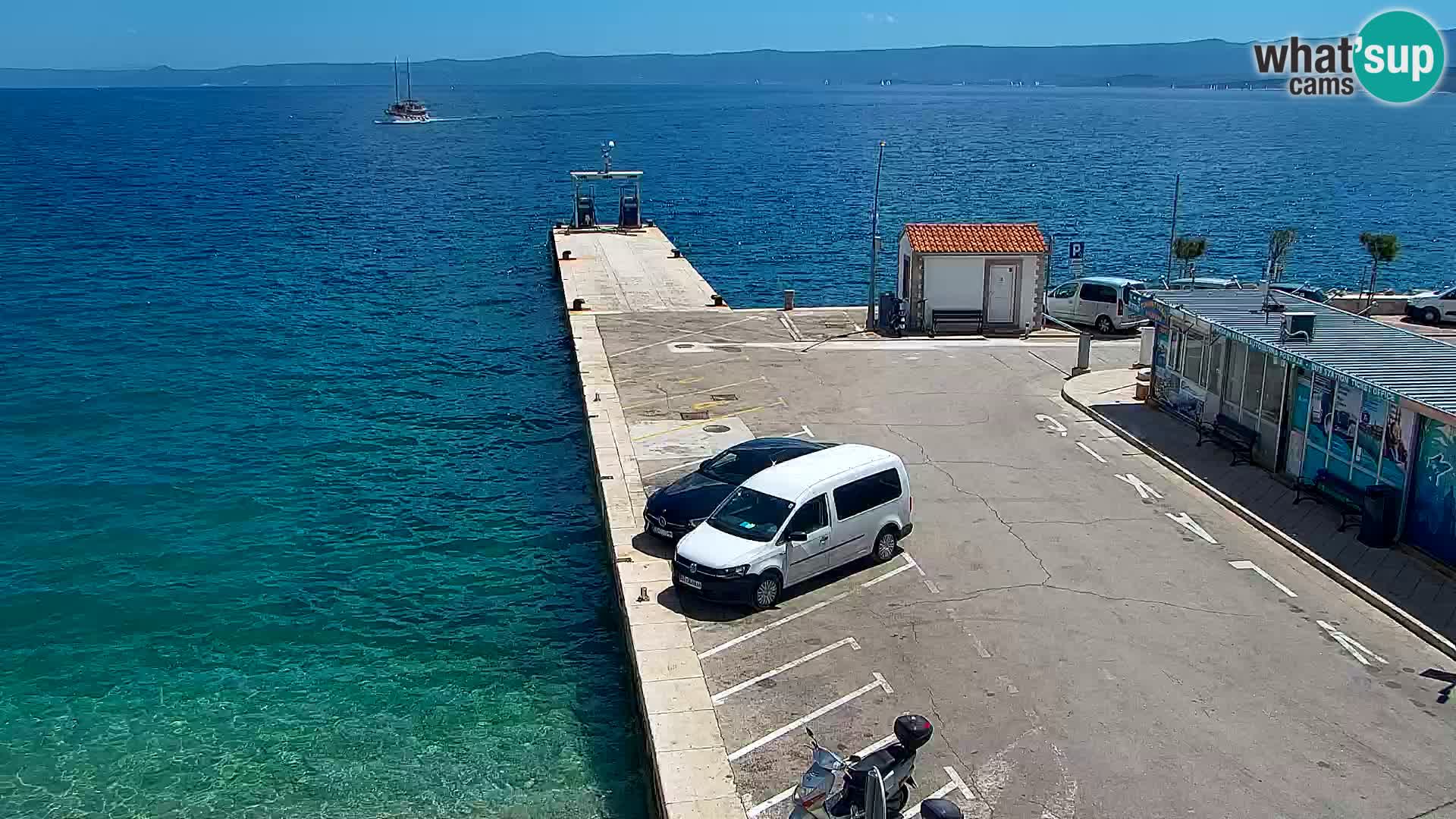 Webcam Bol Centre-Ville & Marina – Vue en direct depuis Bol, île de Brač
