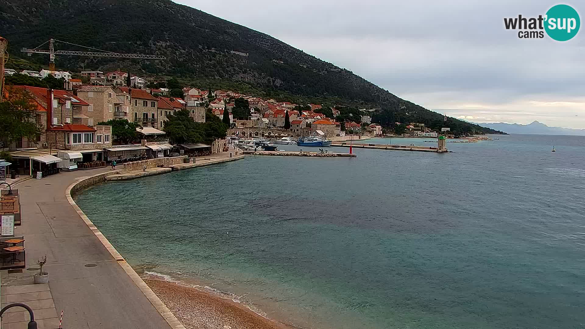 Webcam Bol Centre-Ville & Marina – Vue en direct depuis Bol, île de Brač