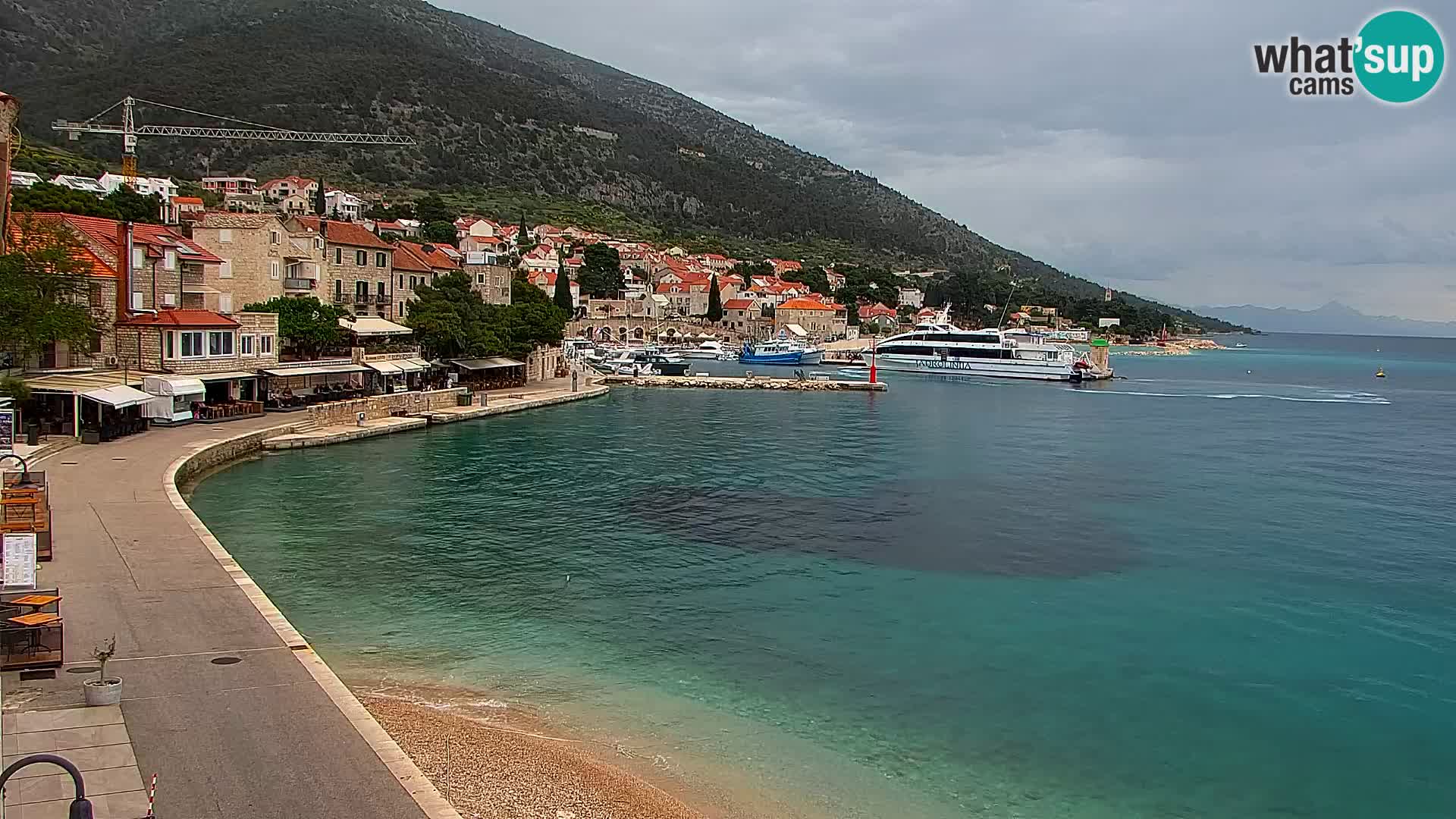 Webcam Bol Hafen & Ortszentrum – Liveblick aus Bol auf der Insel Brač