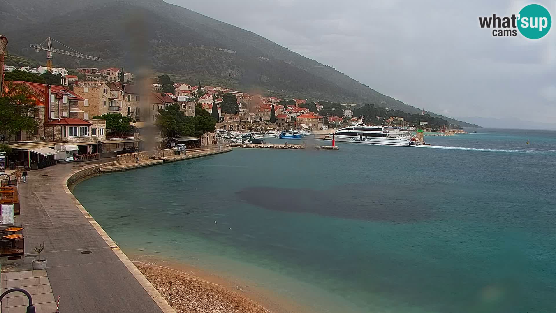 Webcam Bol Centre-Ville & Marina – Vue en direct depuis Bol, île de Brač