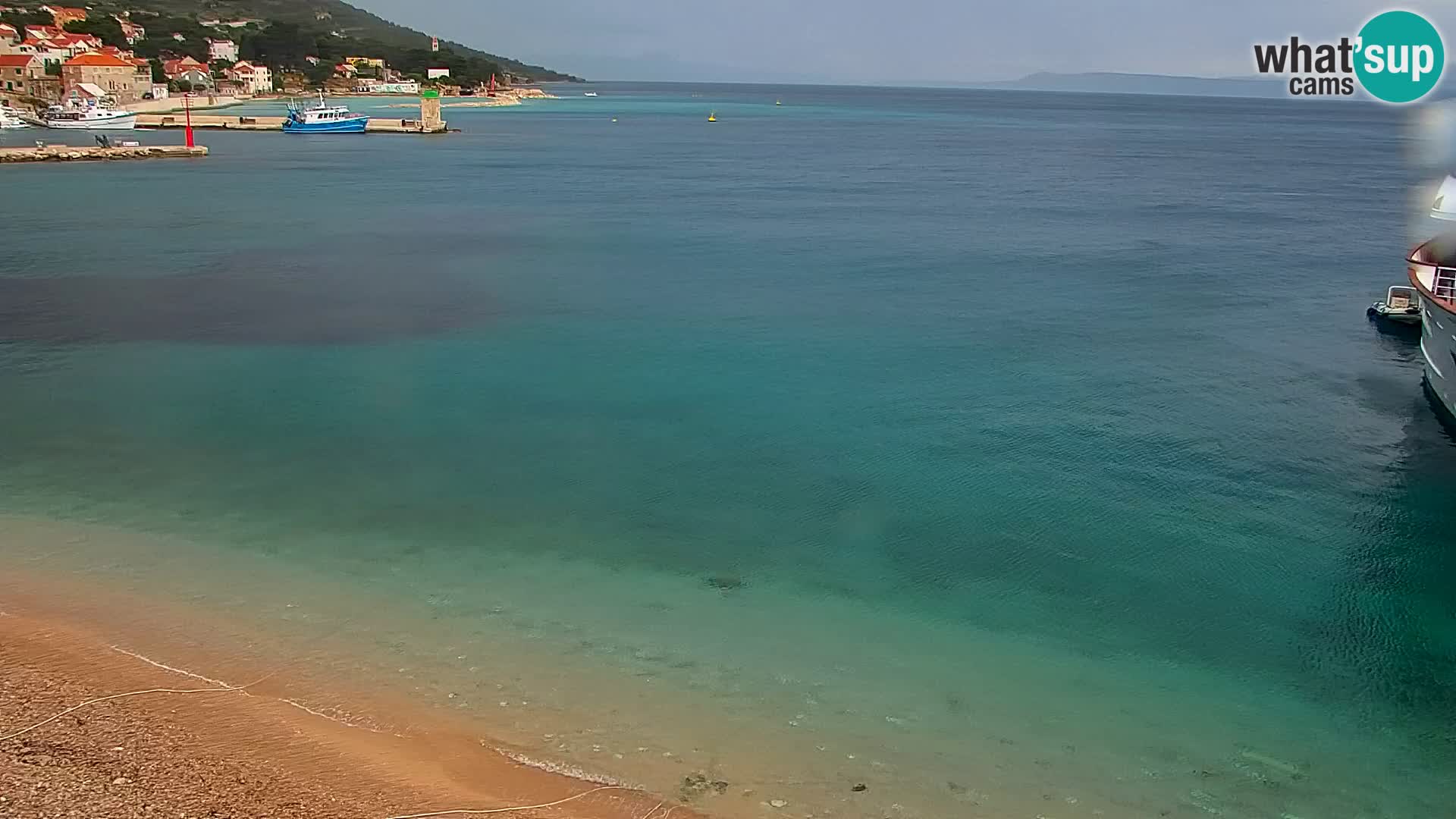 Webcam Bol Centre-Ville & Marina – Vue en direct depuis Bol, île de Brač