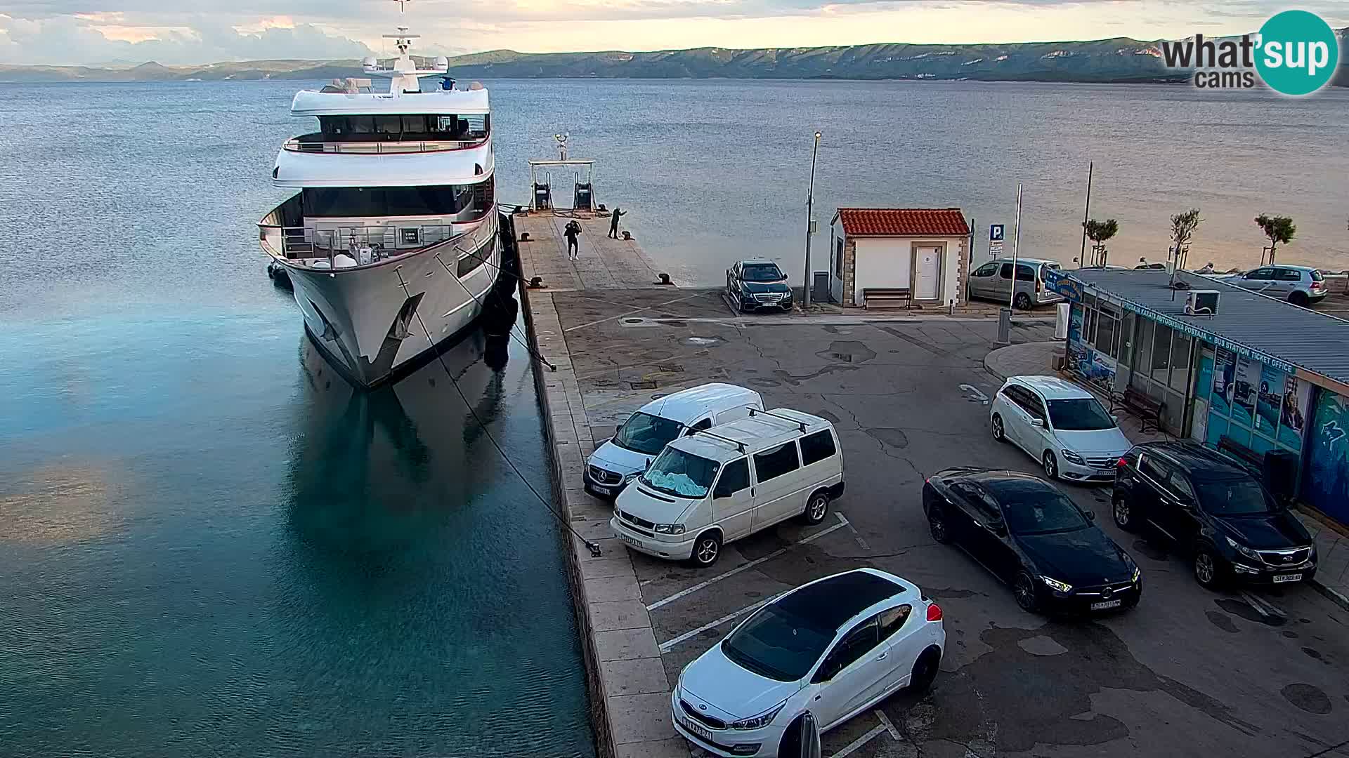 Webcam Bol centre-ville & marina – Vue en direct depuis Bol, île de Brač