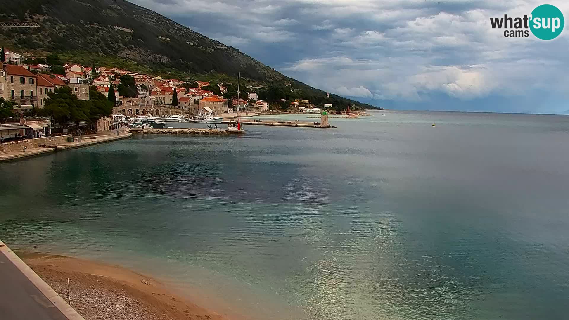 Webcam Bol Centre-Ville & Marina – Vue en direct depuis Bol, île de Brač