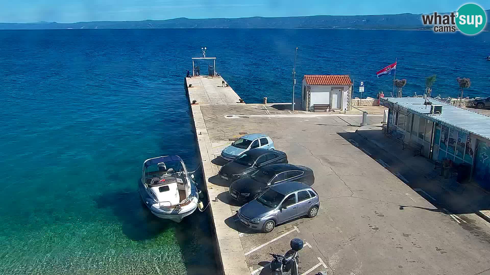 Webcam Bol Centre-Ville & Marina – Vue en direct depuis Bol, île de Brač