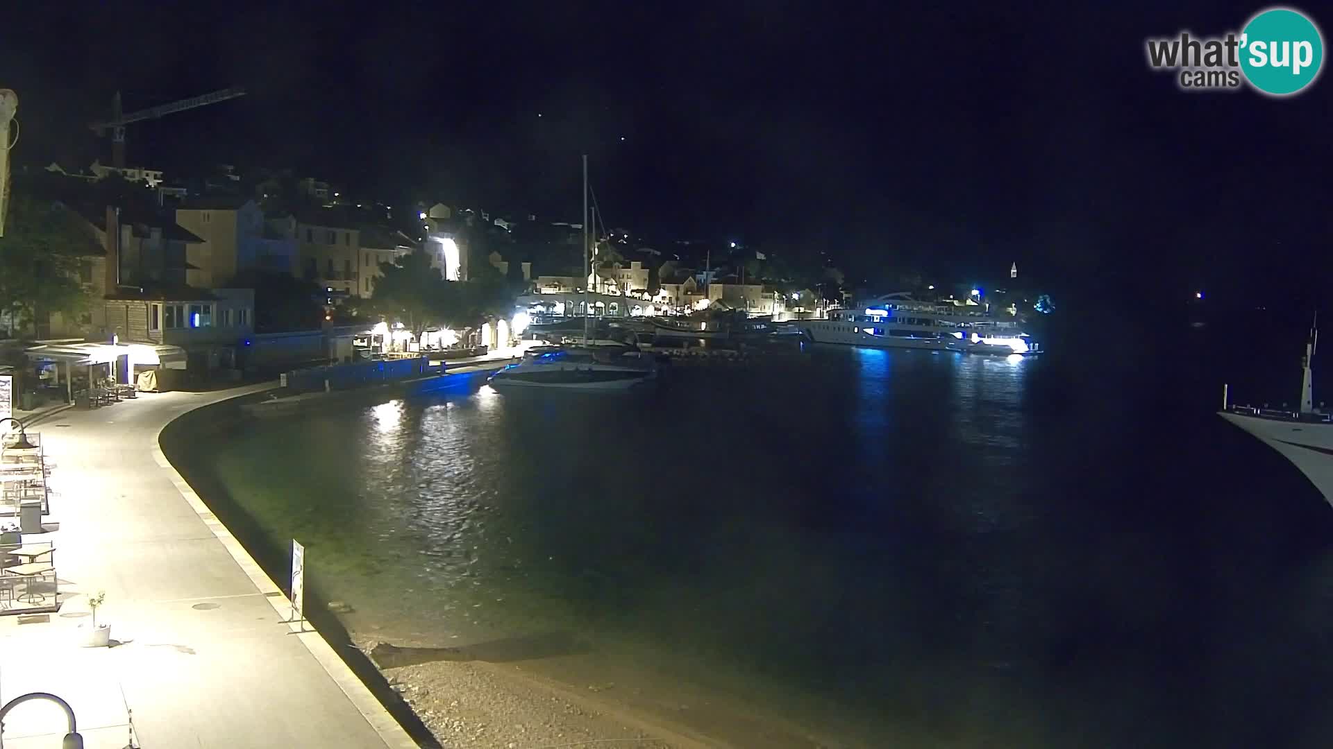 Webcam Bol Centre-Ville & Marina – Vue en direct depuis Bol, île de Brač
