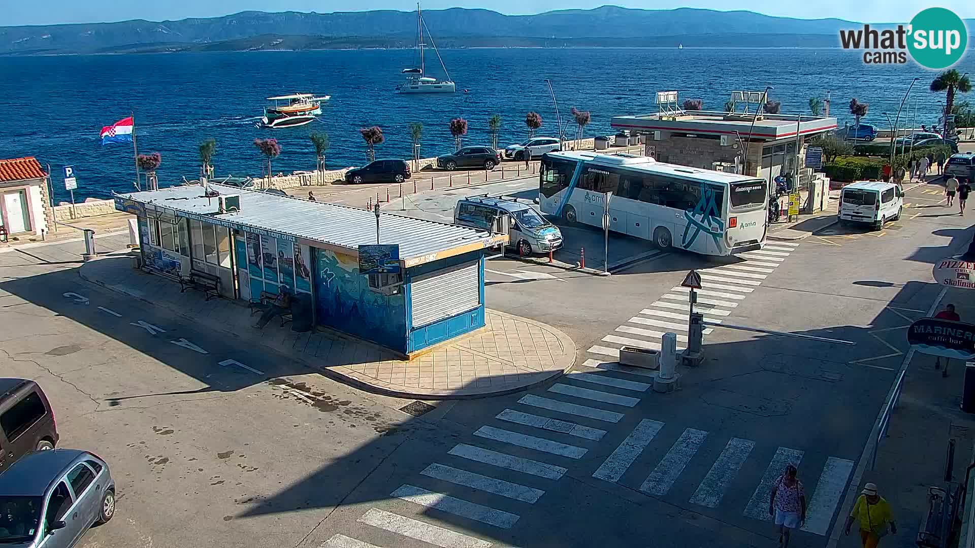 Webcam Bol Centre-Ville & Marina – Vue en direct depuis Bol, île de Brač