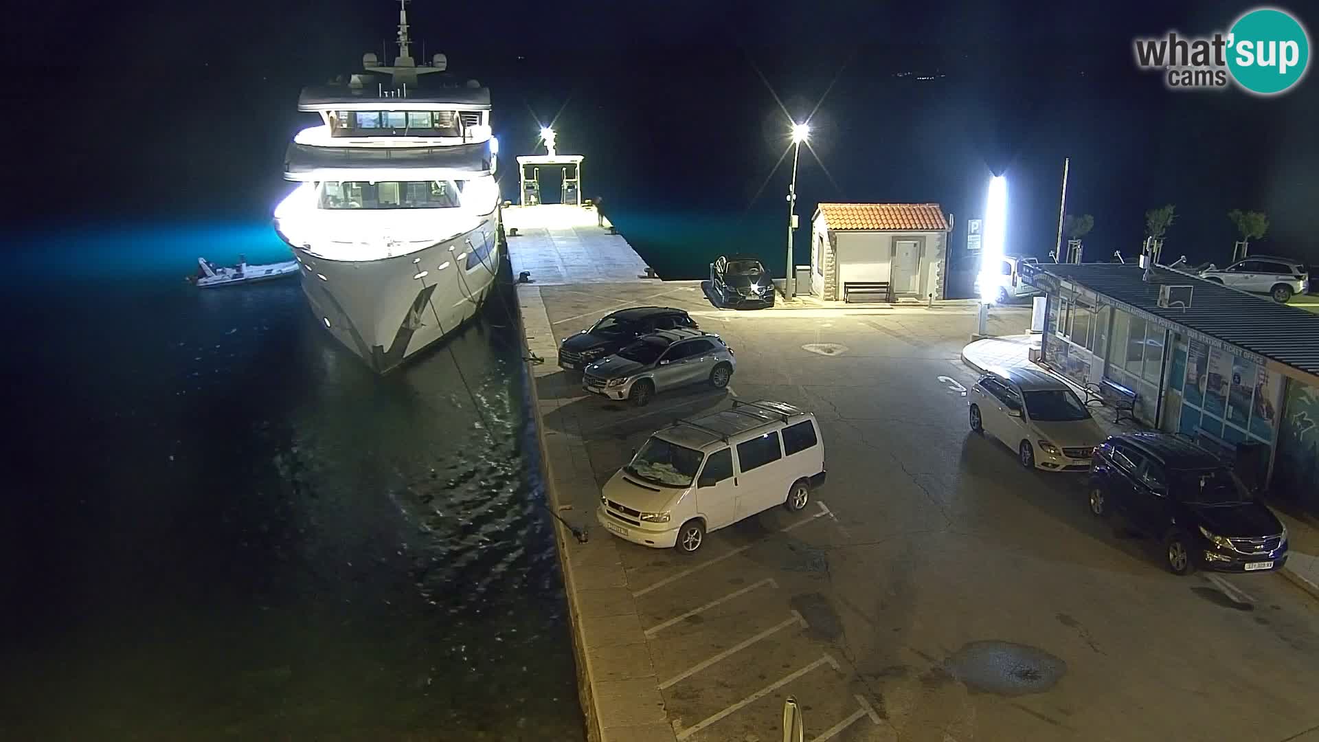 Webcam Bol Centro e Marina – Vista live dal porto di Bol