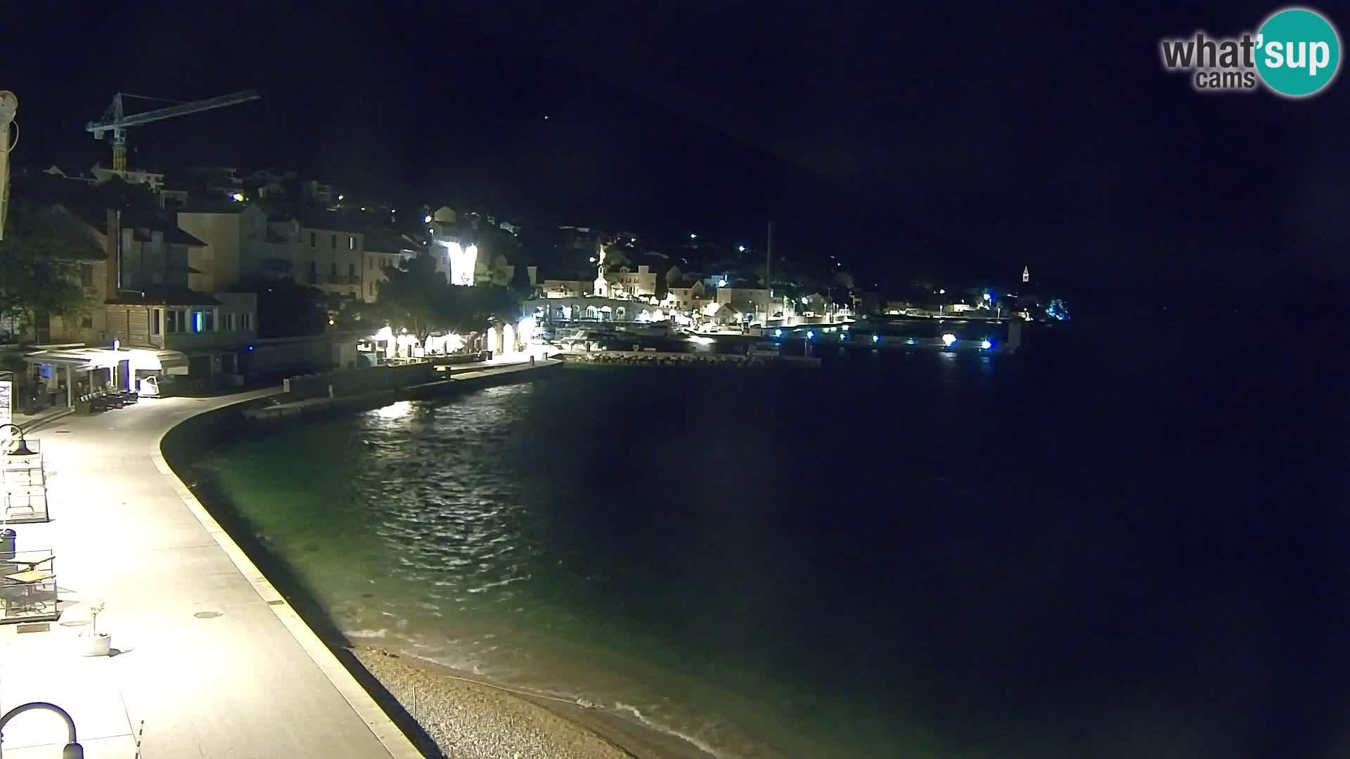Webcam Bol Centro e Marina – Vista live dal porto di Bol