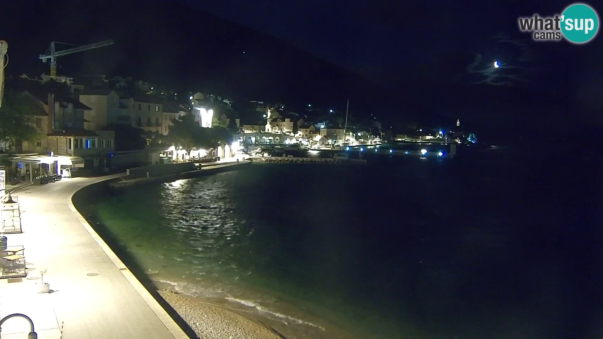 Webcam Bol Centro e Marina – Vista live dal porto di Bol