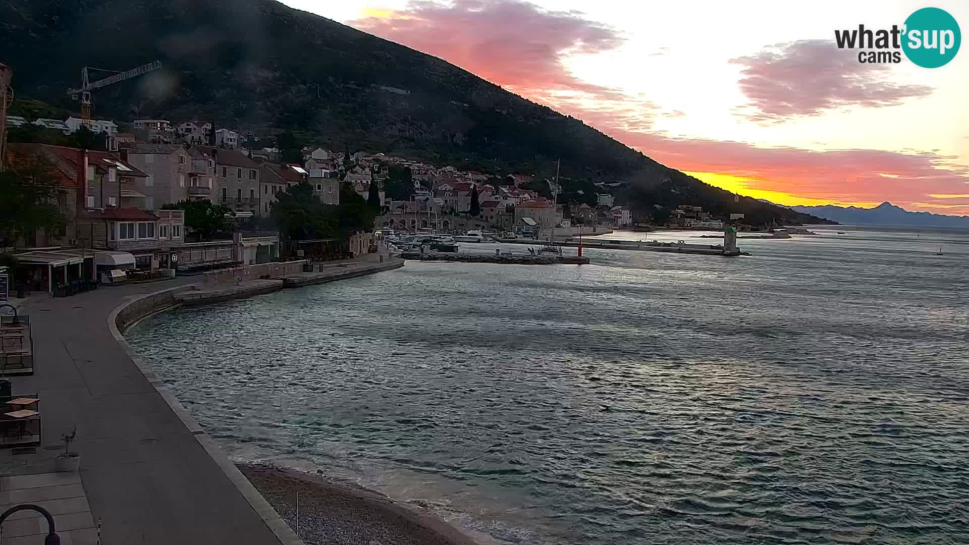 Webcam Bol Centre-Ville & Marina – Vue en direct depuis Bol, île de Brač