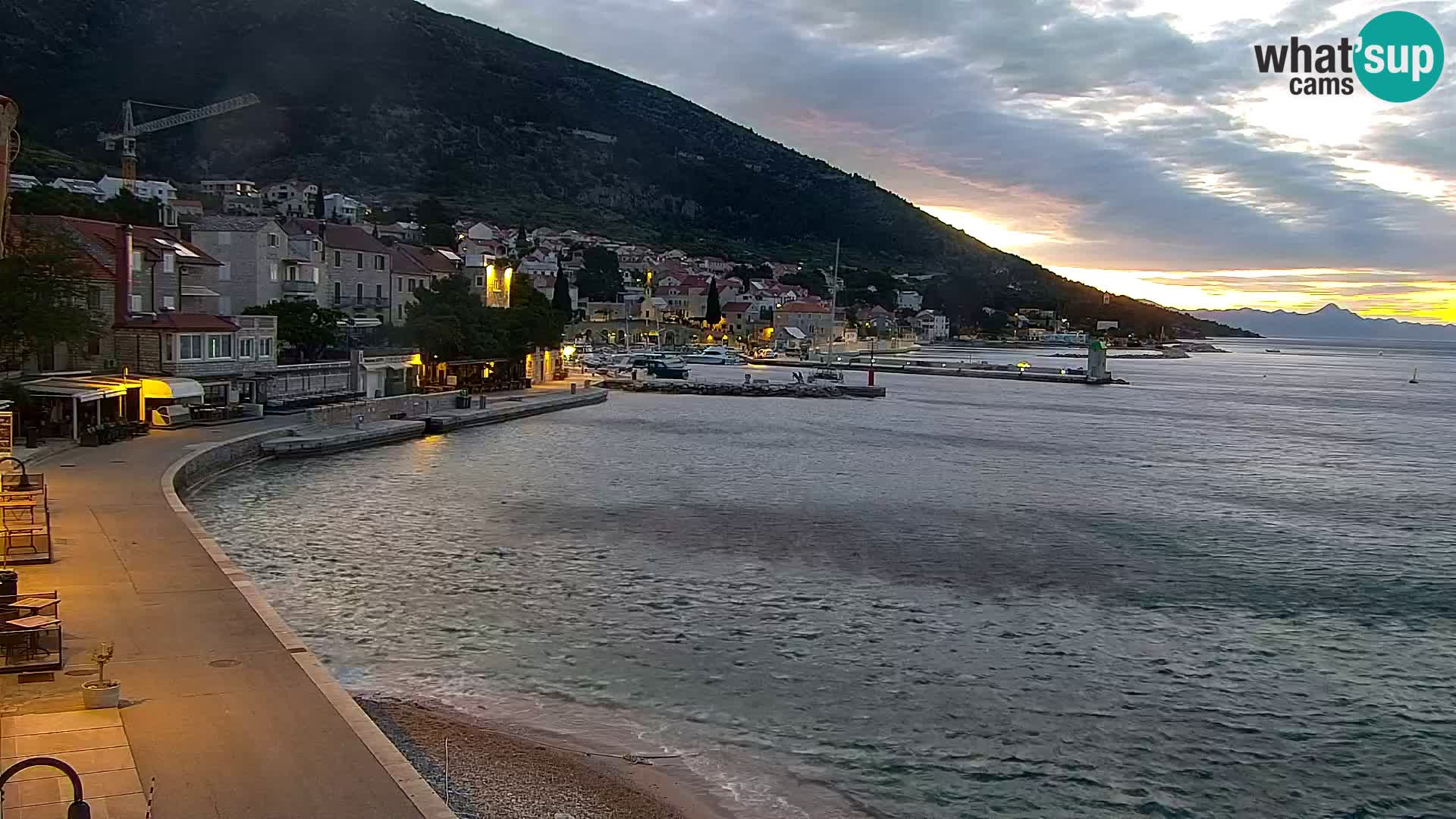 Webcam Bol centre-ville & marina – Vue en direct depuis Bol, île de Brač