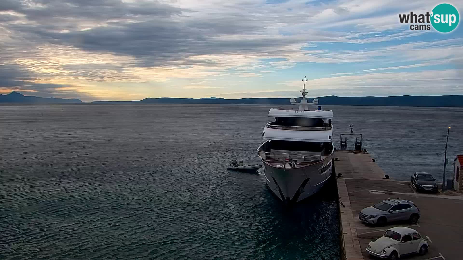 Webcam Bol centre-ville & marina – Vue en direct depuis Bol, île de Brač