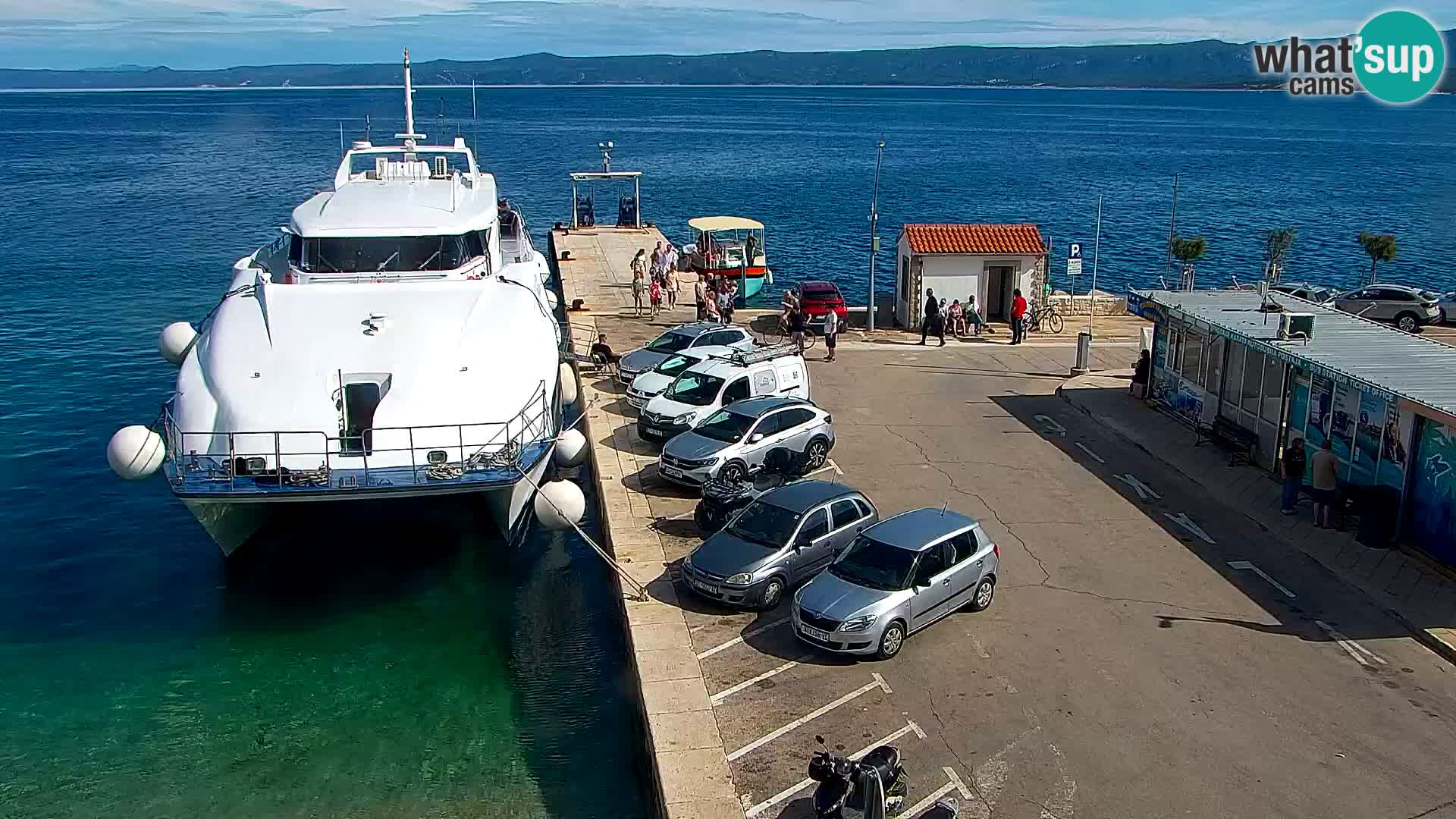 Webcam Bol centre-ville & marina – Vue en direct depuis Bol, île de Brač