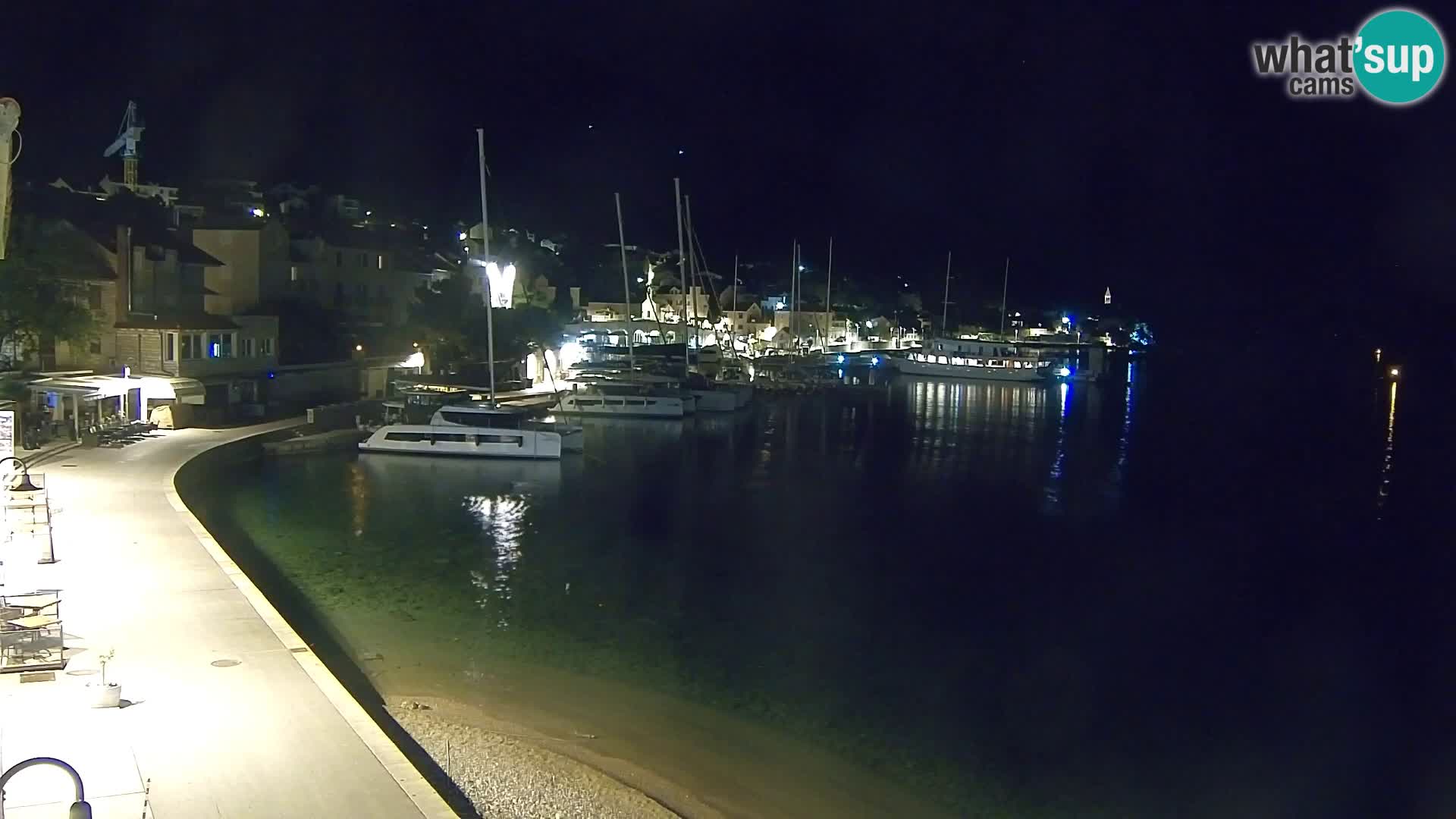 Webcam Bol Hafen & Ortszentrum – Liveblick aus Bol auf der Insel Brač