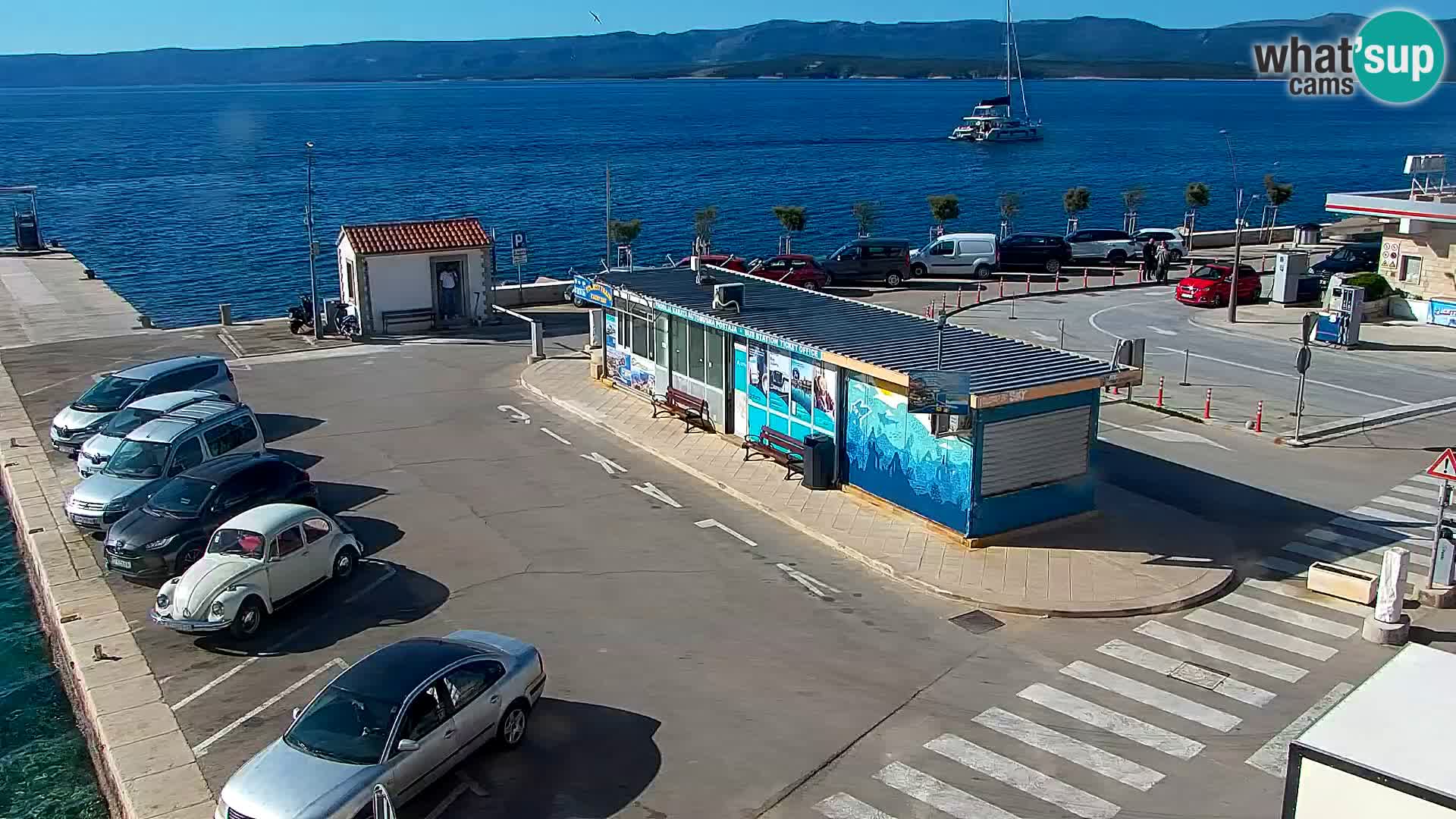 Webcam Bol Centre-Ville & Marina – Vue en direct depuis Bol, île de Brač