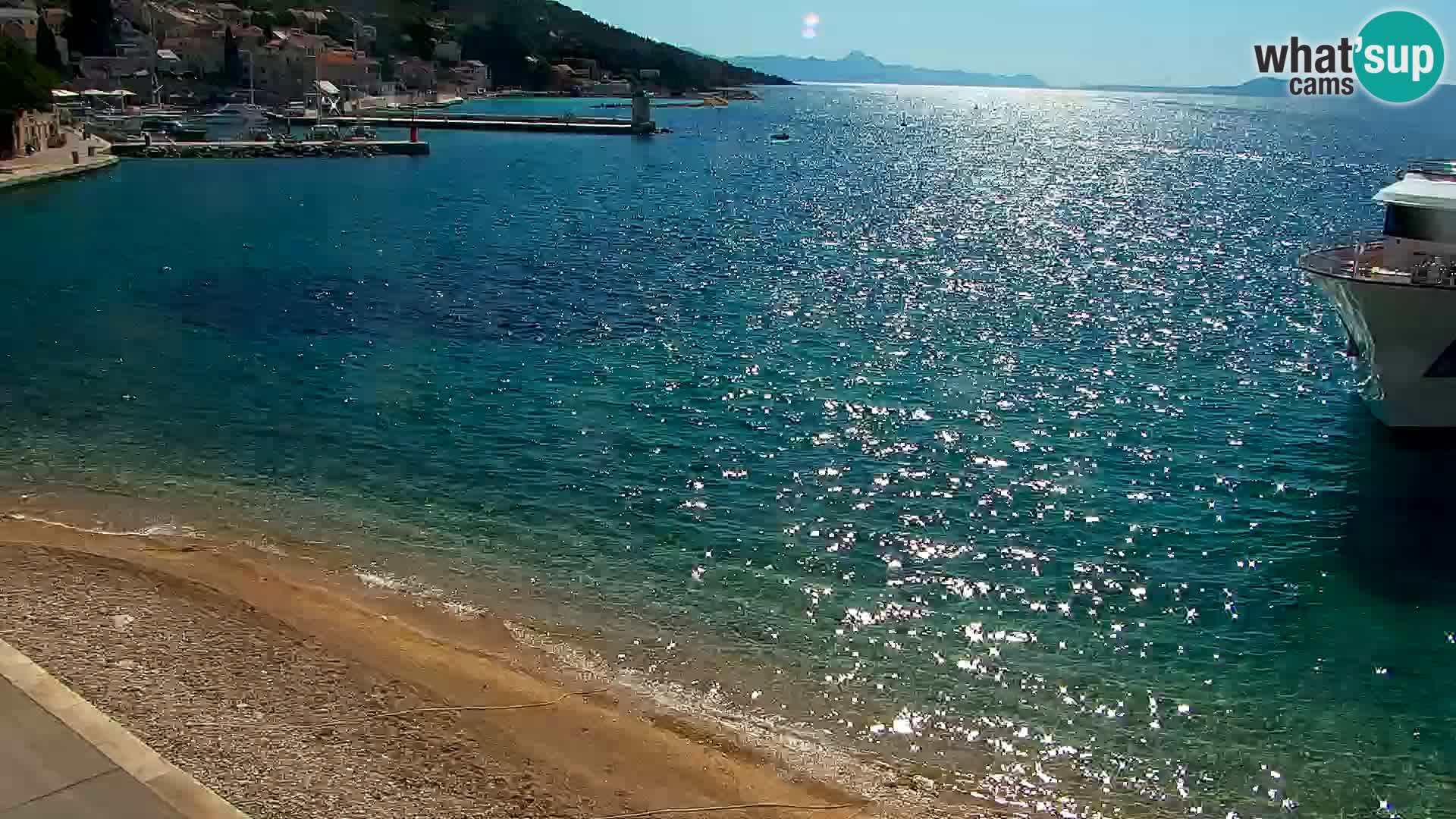 Webcam Bol centre-ville & marina – Vue en direct depuis Bol, île de Brač