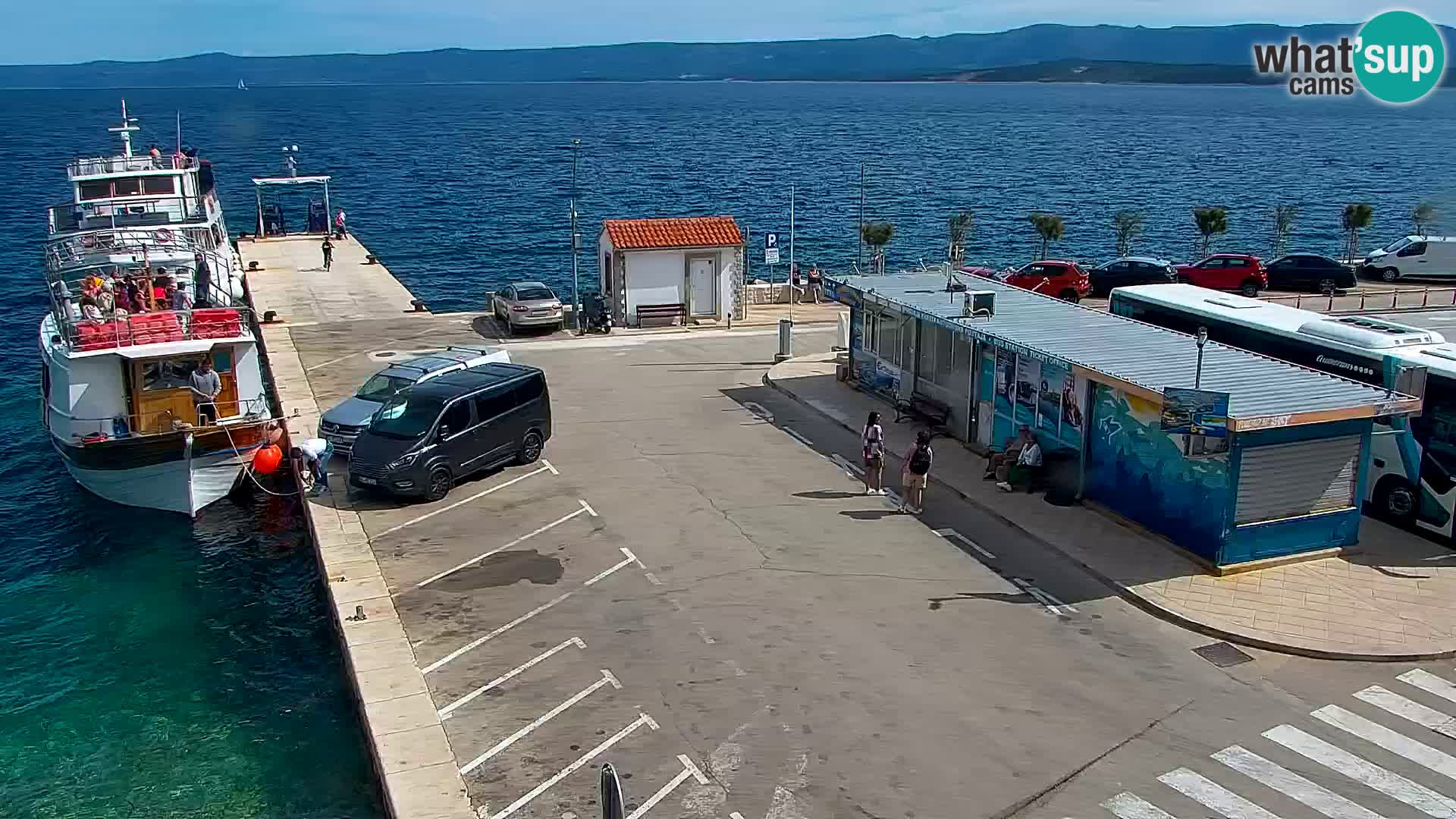 Webcam Bol centre-ville & marina – Vue en direct depuis Bol, île de Brač