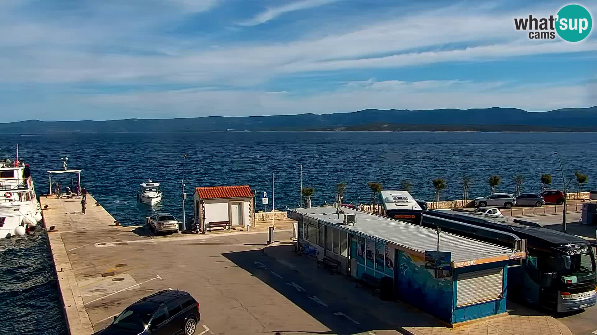 Webcam Bol Hafen & Ortszentrum – Liveblick aus Bol auf der Insel Brač