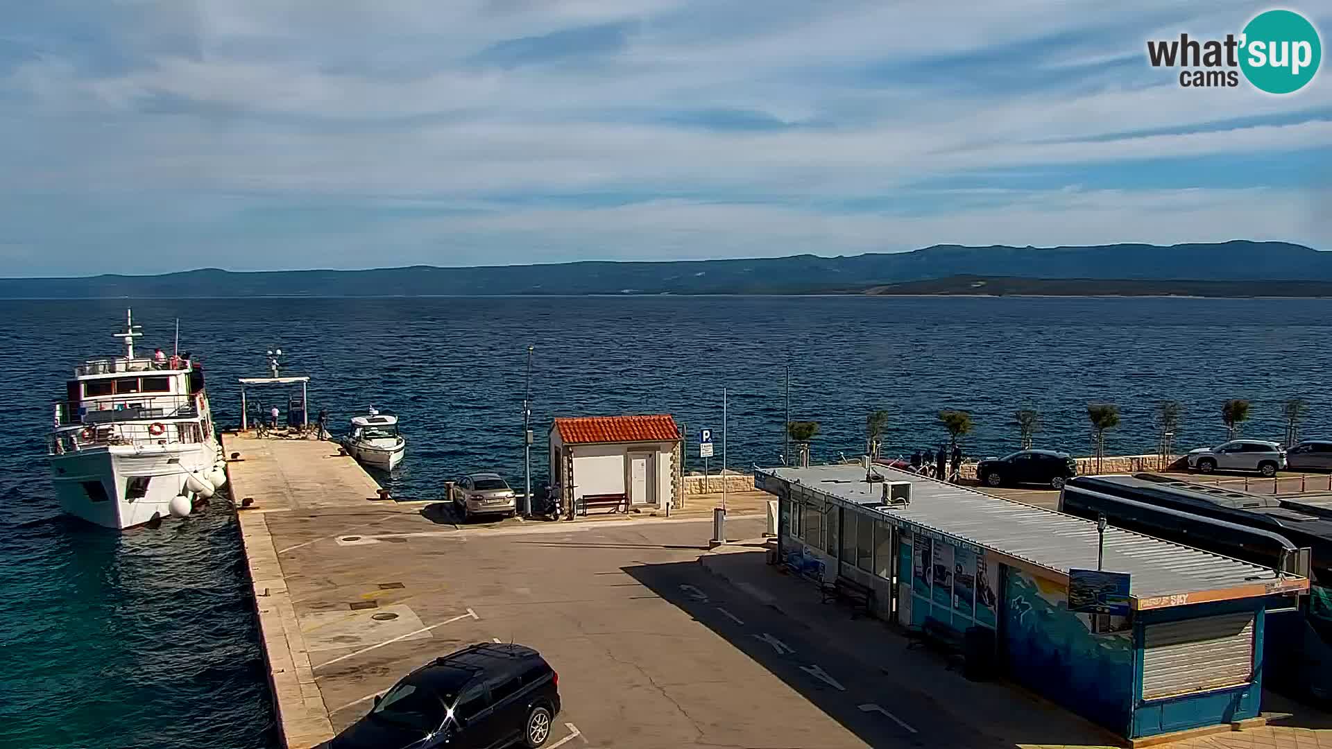 Webcam Bol centre-ville & marina – Vue en direct depuis Bol, île de Brač