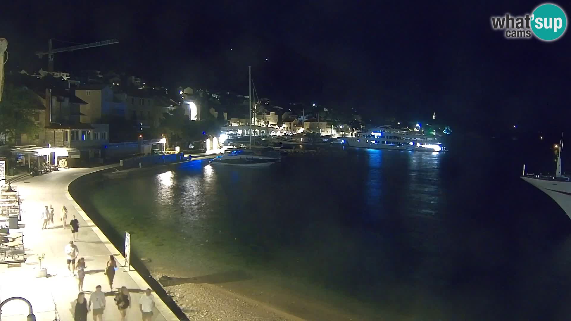 Webcam Bol centre-ville & marina – Vue en direct depuis Bol, île de Brač