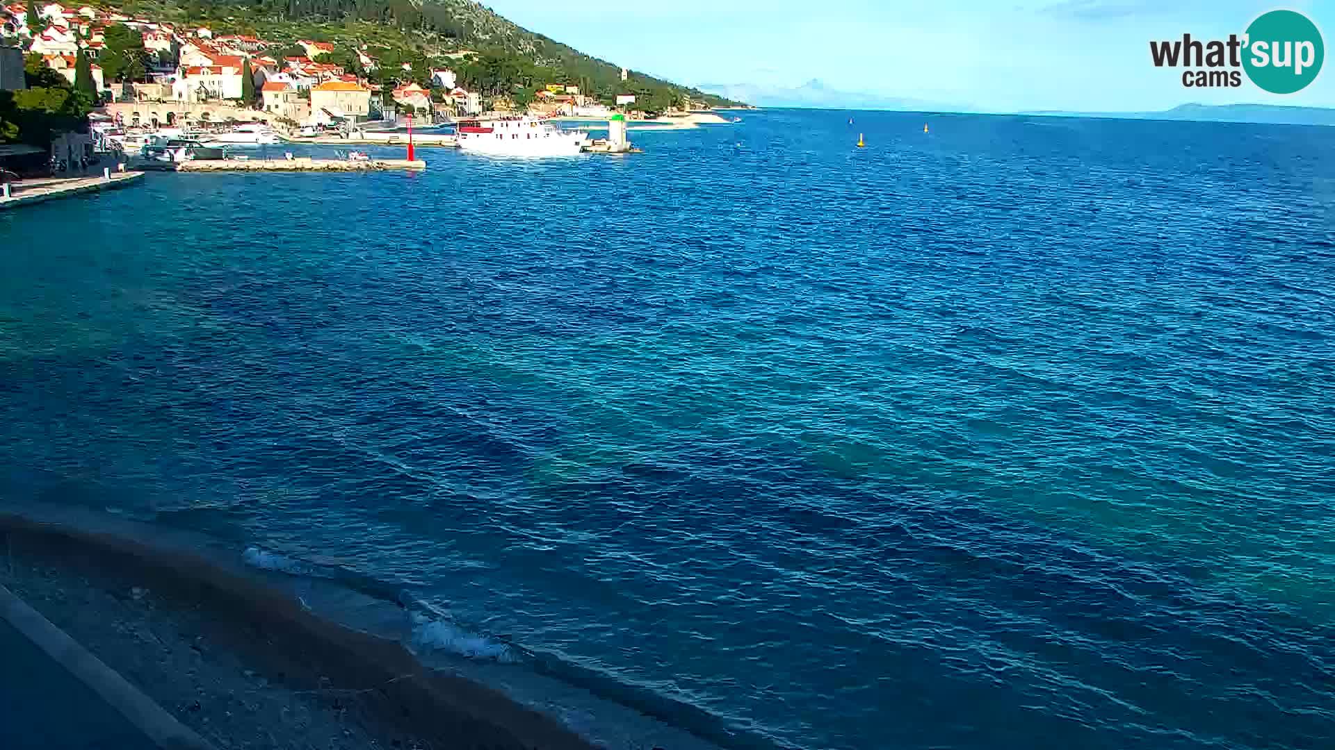 Webcam Bol Centro e Marina – Vista live dal porto di Bol