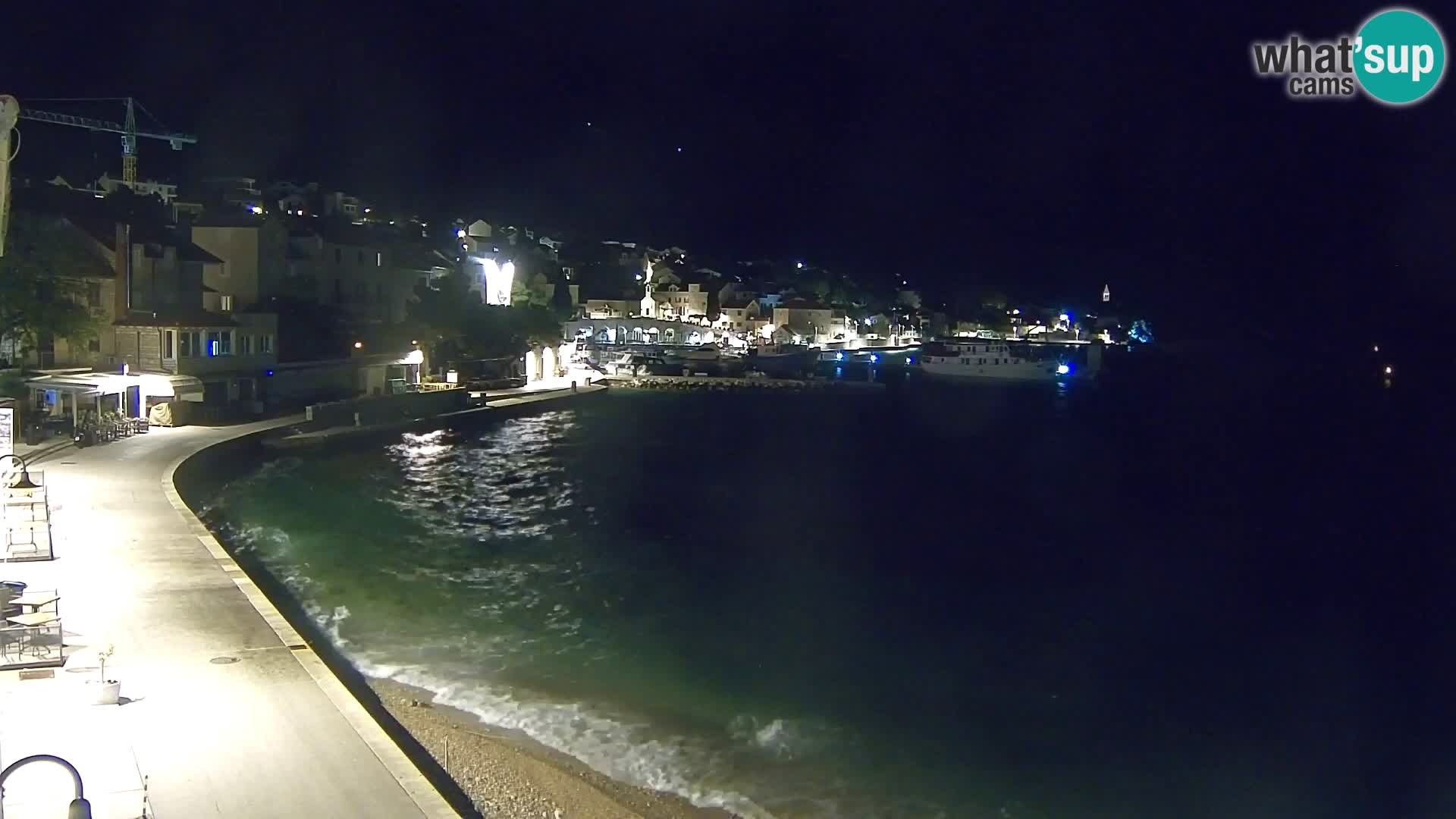 Webcam Bol Centro e Marina – Vista live dal porto di Bol