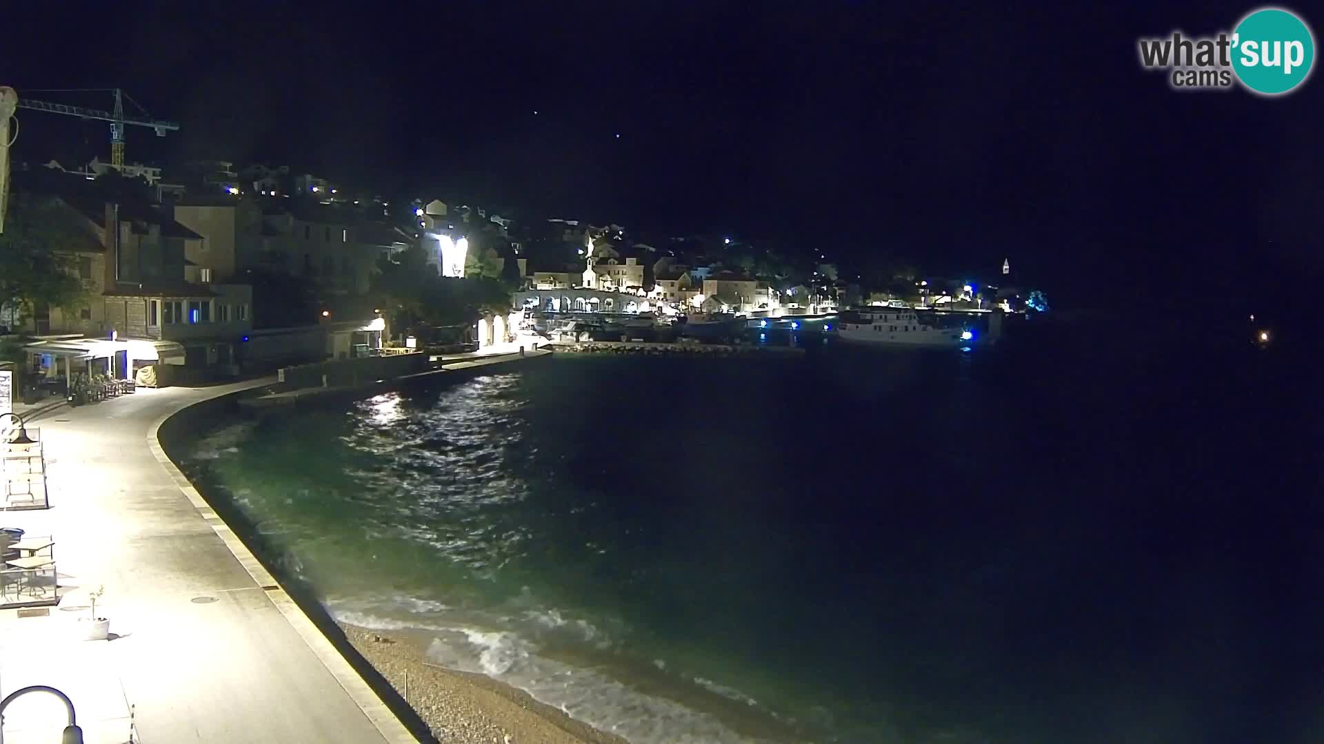 Webcam Bol Centro e Marina – Vista live dal porto di Bol