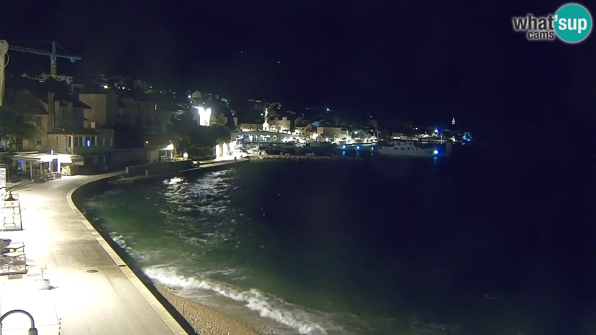 Webcam Bol Centro e Marina – Vista live dal porto di Bol