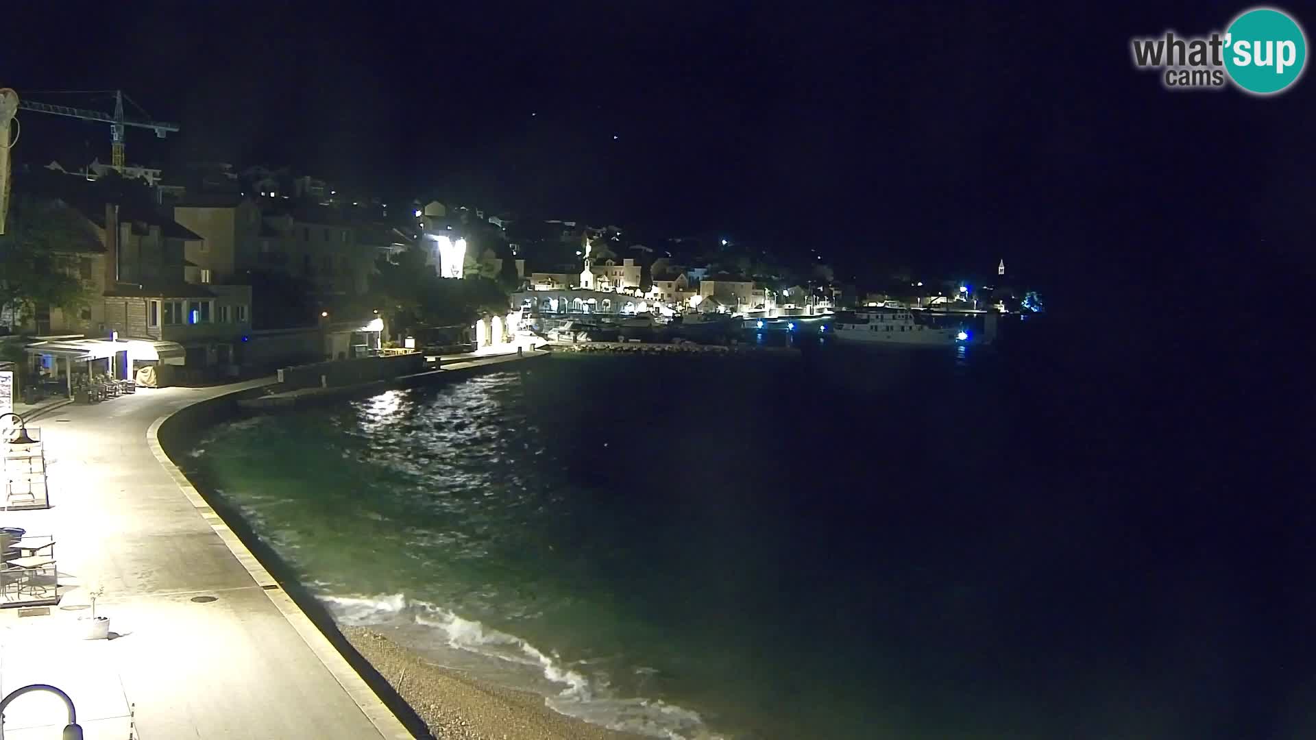Webcam Bol centre-ville & marina – Vue en direct depuis Bol, île de Brač