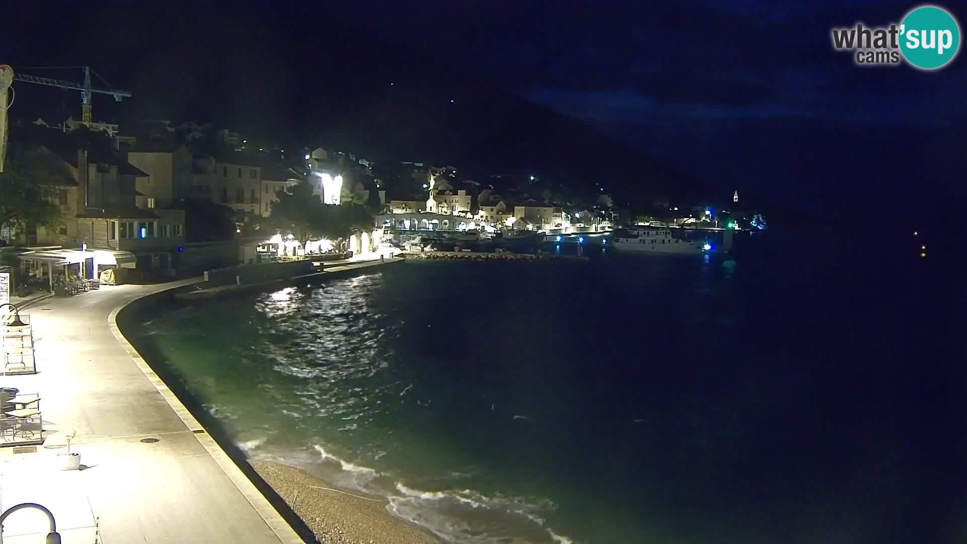 Webcam Bol Centre-Ville & Marina – Vue en direct depuis Bol, île de Brač