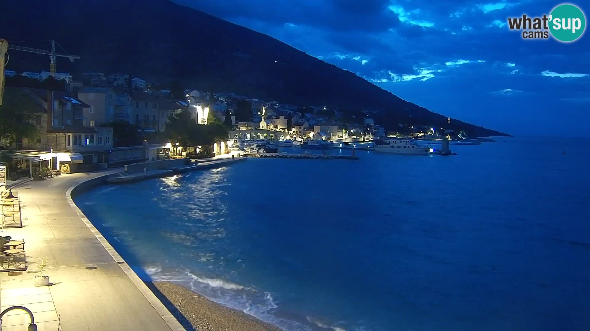 Webcam Bol centre-ville & marina – Vue en direct depuis Bol, île de Brač
