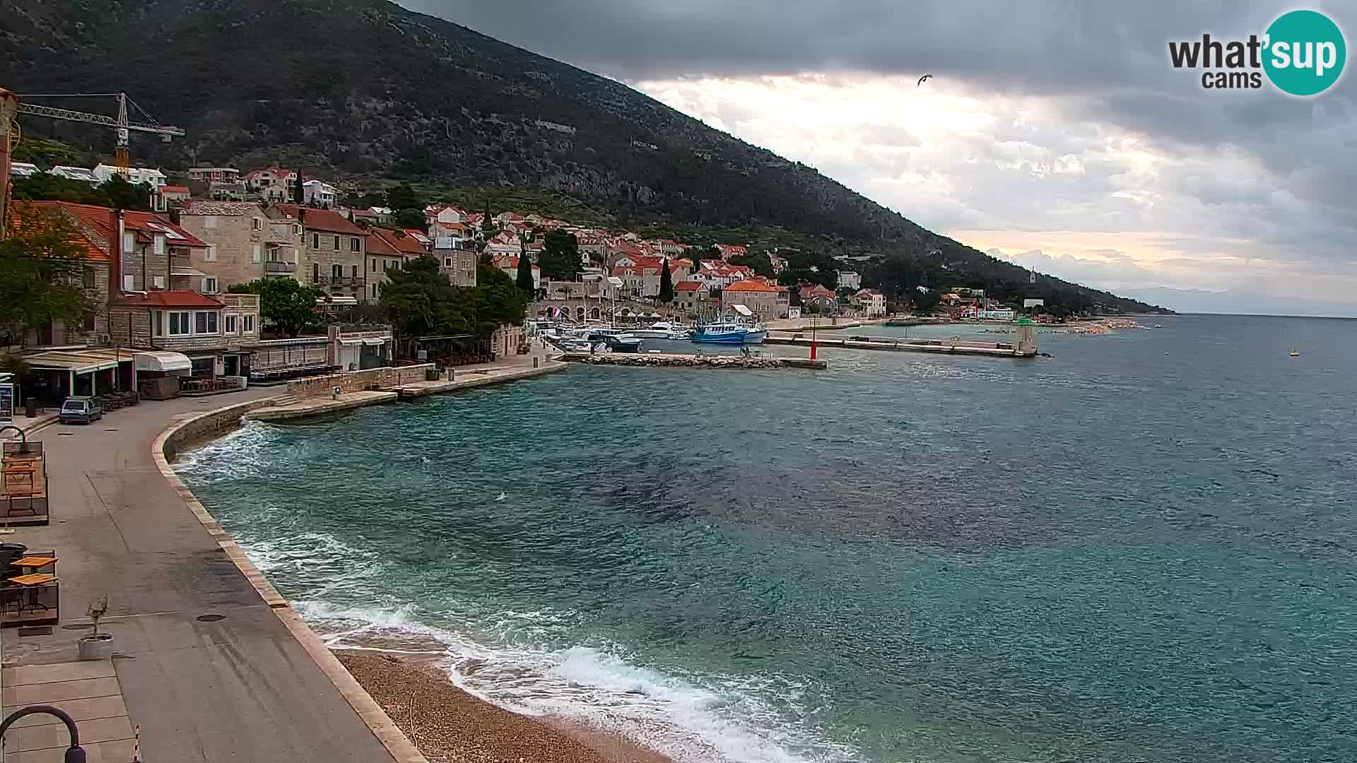 Webcam Bol centre-ville & marina – Vue en direct depuis Bol, île de Brač