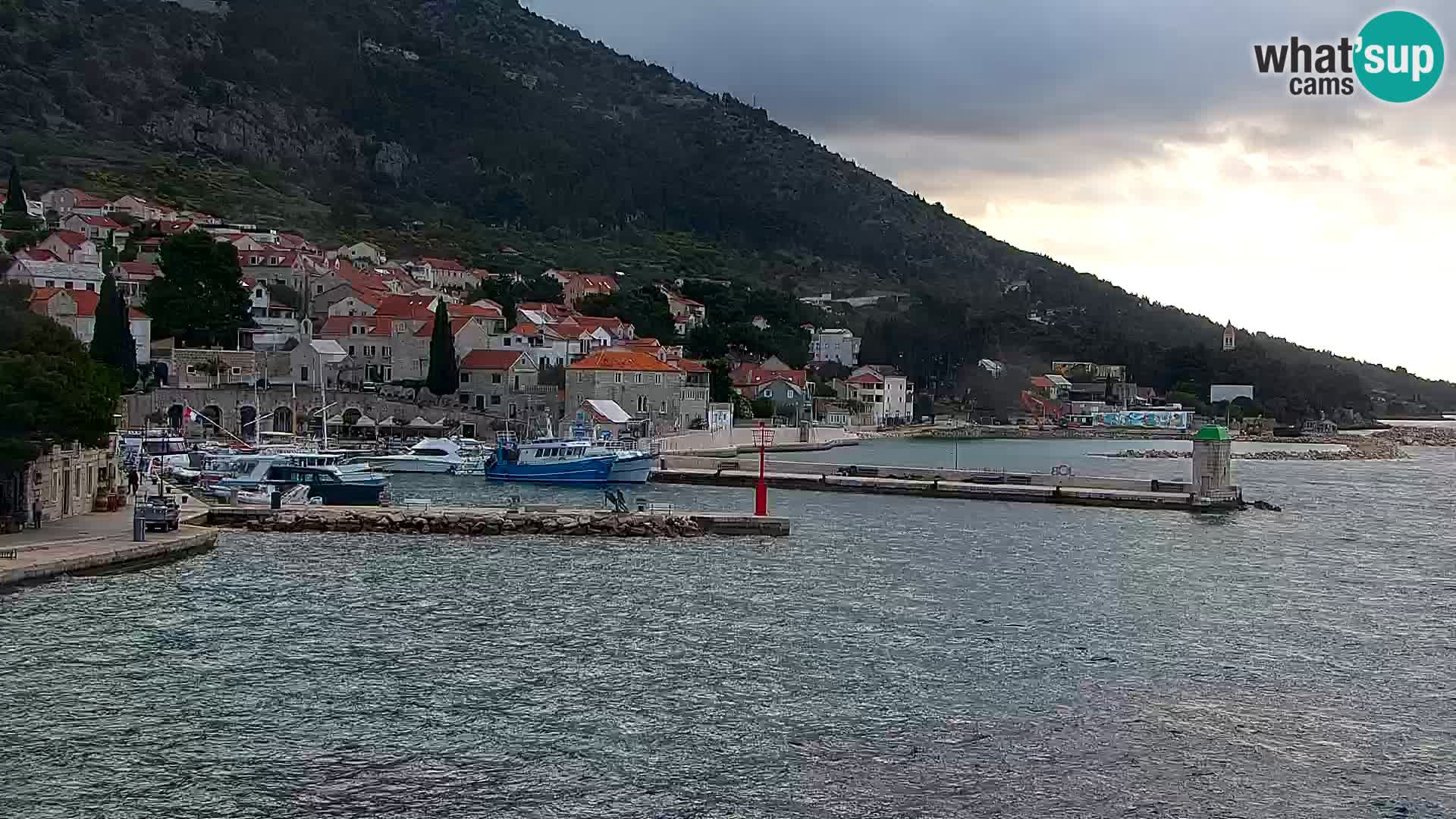 Webcam Bol centre-ville & marina – Vue en direct depuis Bol, île de Brač