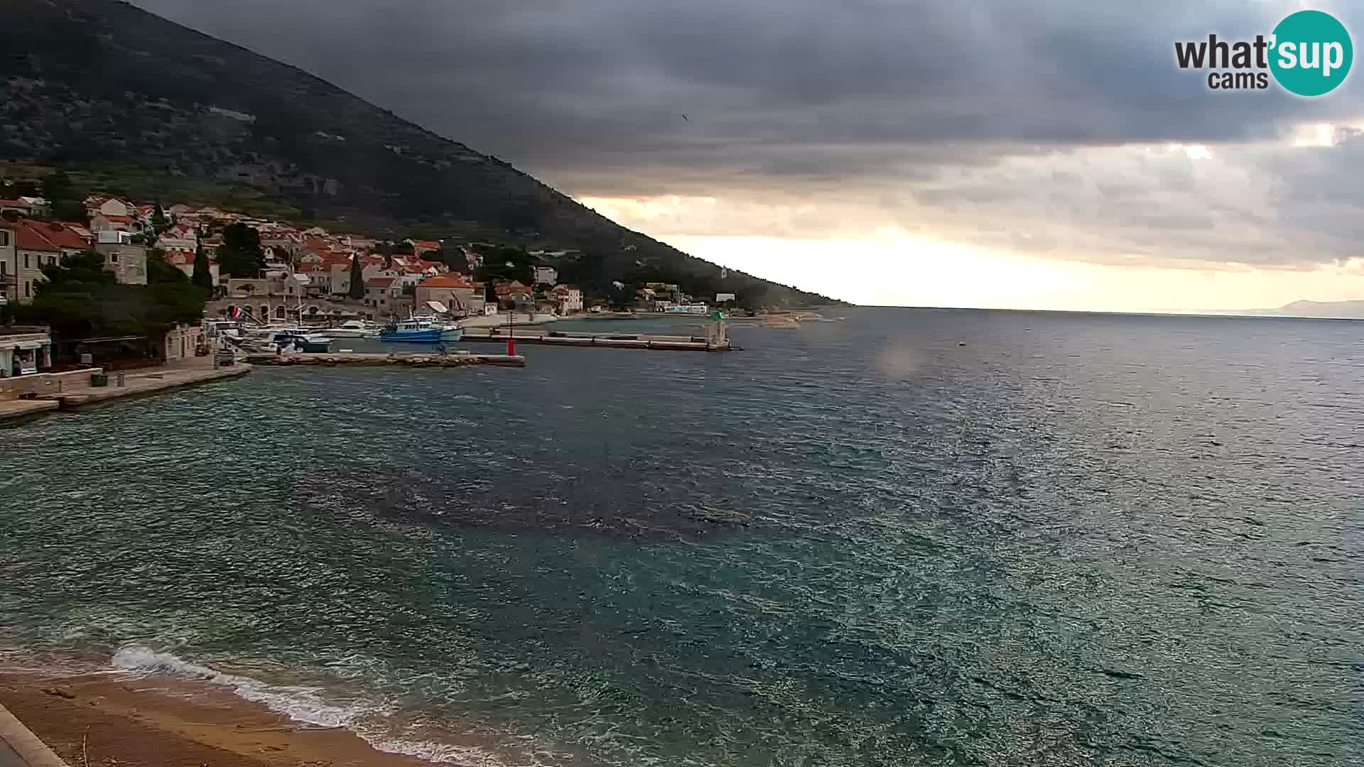 Webcam Bol Centre-Ville & Marina – Vue en direct depuis Bol, île de Brač