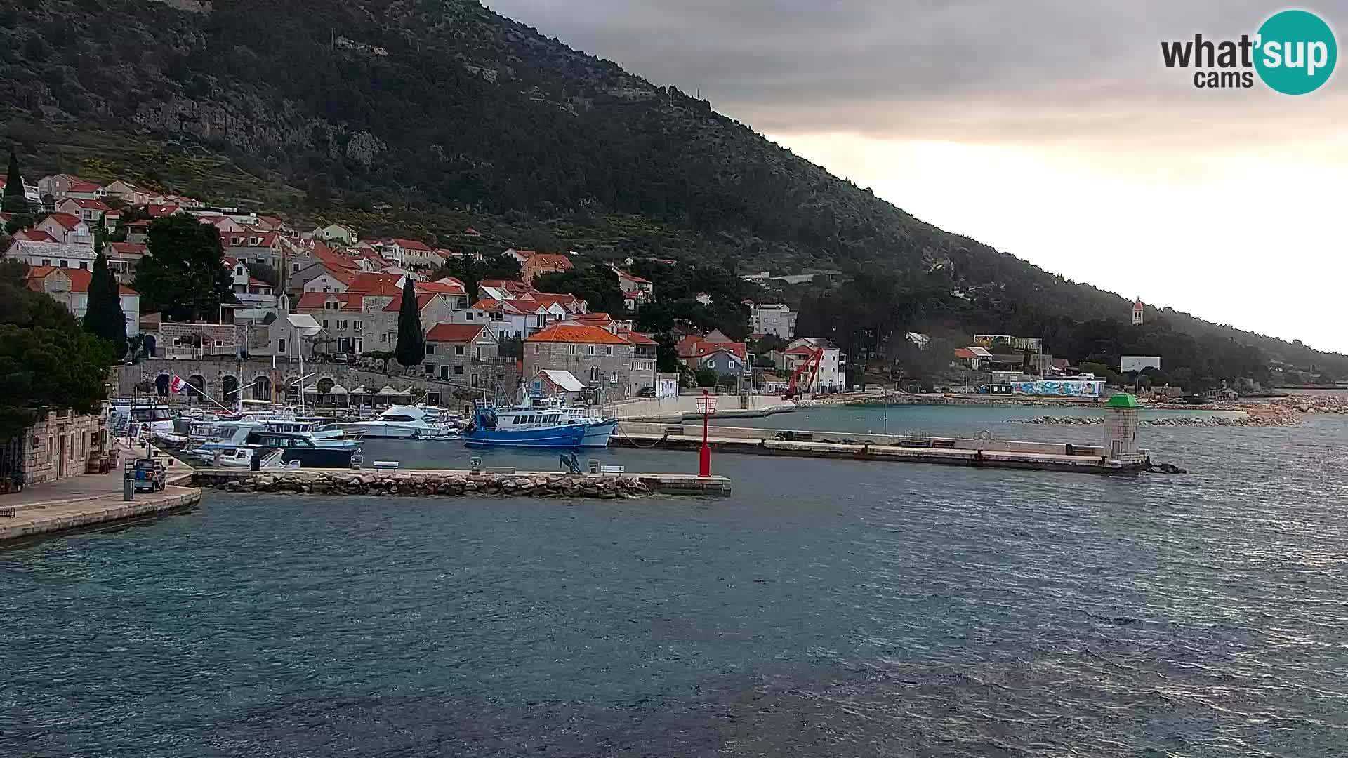 Webcam Bol Centre-Ville & Marina – Vue en direct depuis Bol, île de Brač