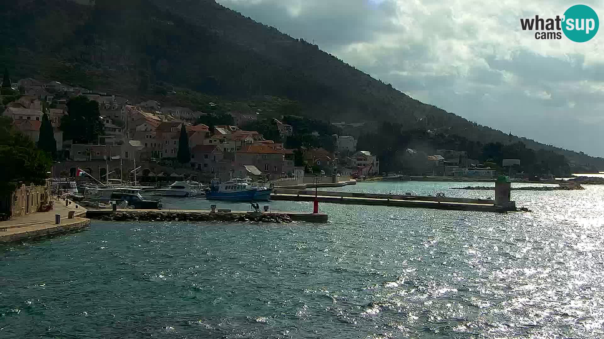 Webcam Bol Centre-Ville & Marina – Vue en direct depuis Bol, île de Brač