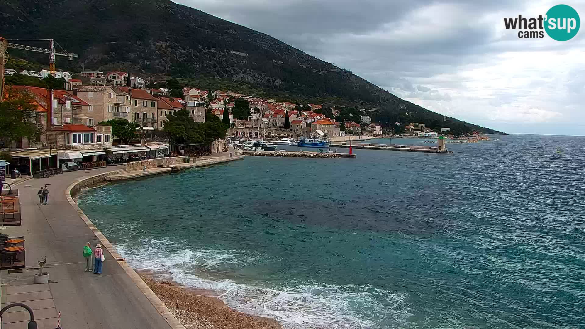 Webcam Bol Centre-Ville & Marina – Vue en direct depuis Bol, île de Brač