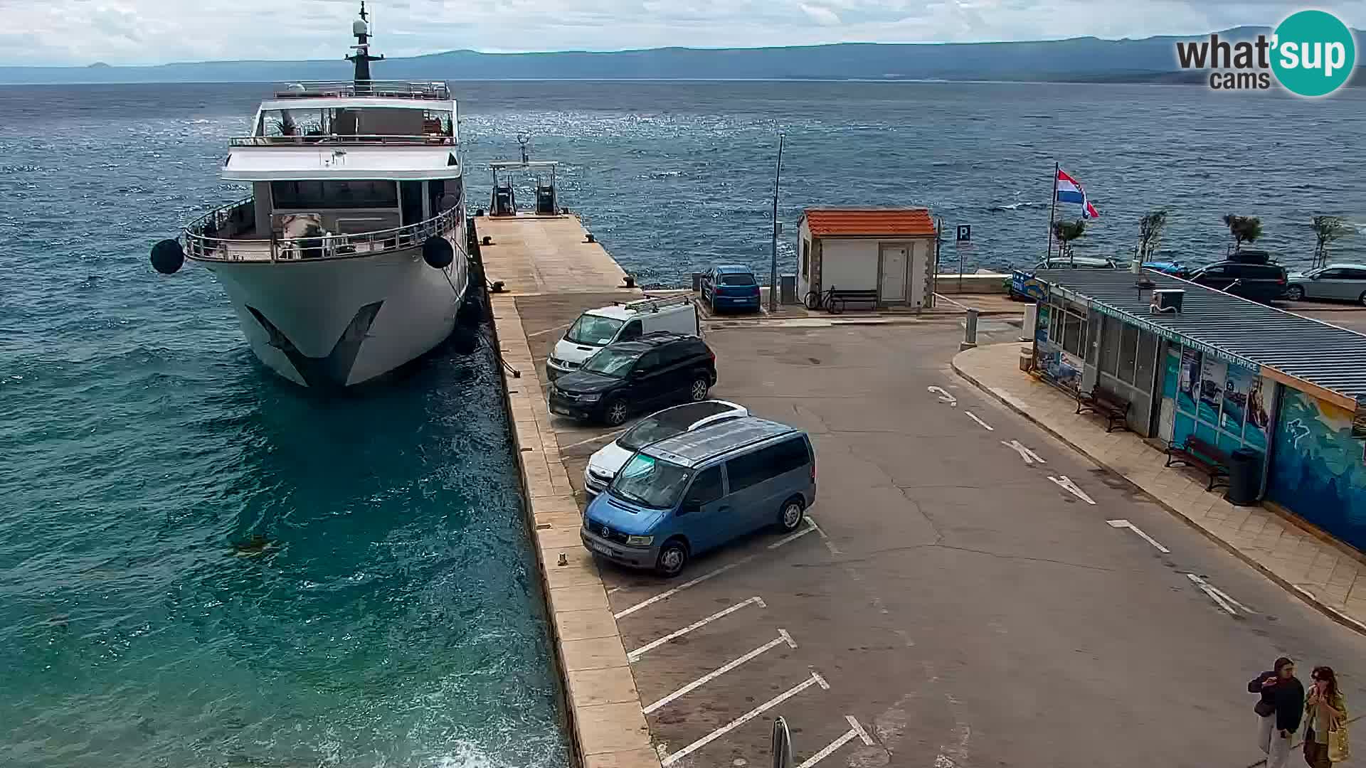 Webcam Bol centre-ville & marina – Vue en direct depuis Bol, île de Brač