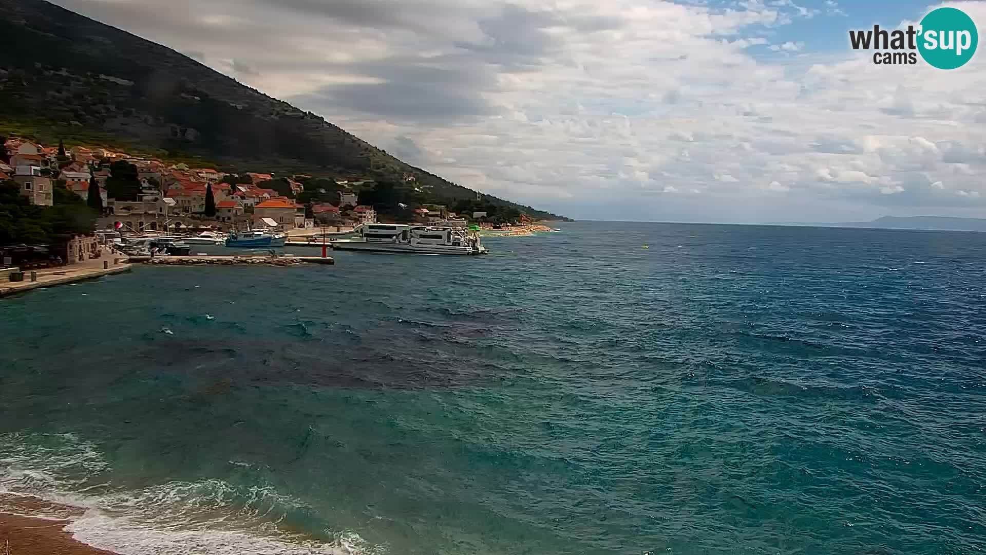 Webcam Bol centre-ville & marina – Vue en direct depuis Bol, île de Brač